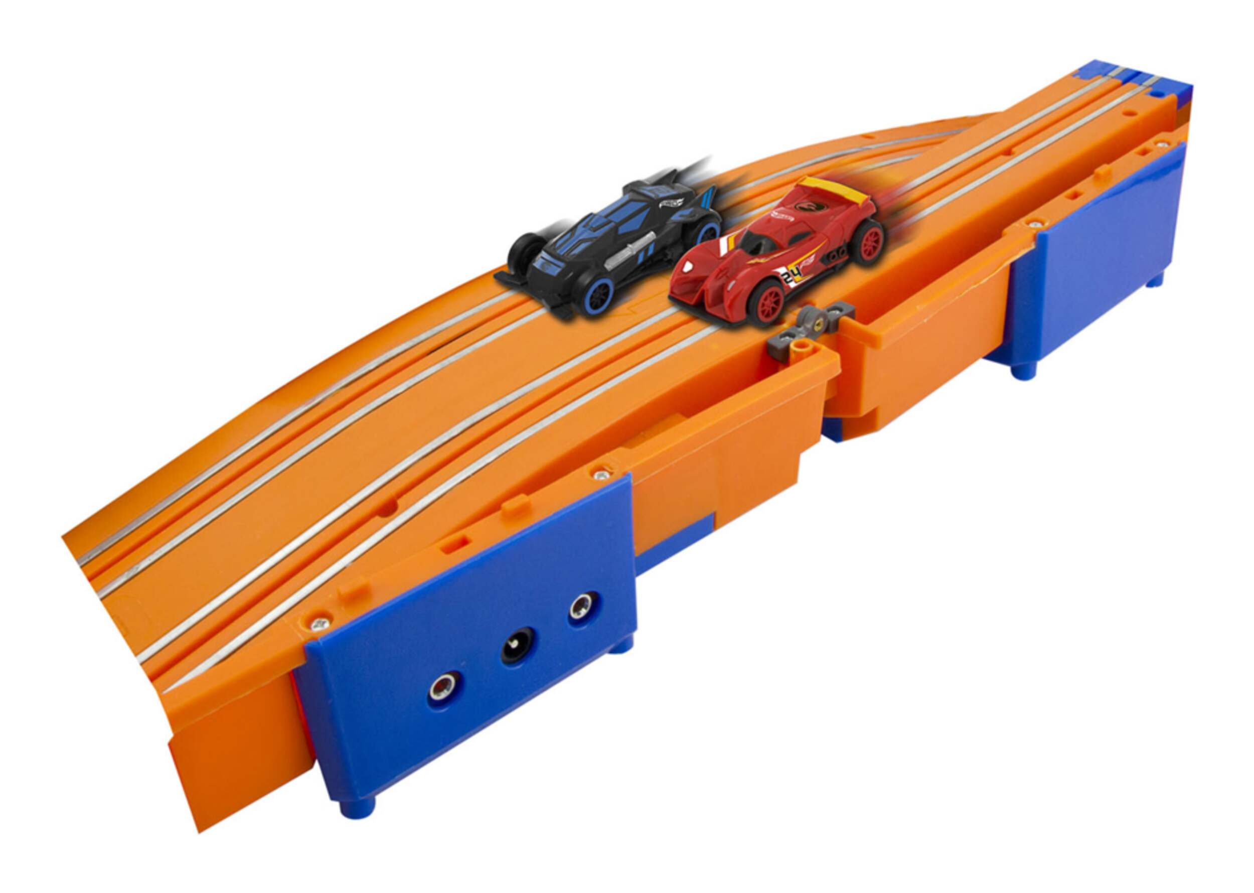 Hot Wheels Carrying Case Slot Track Playset, 2 Slot Race Cars & Remote