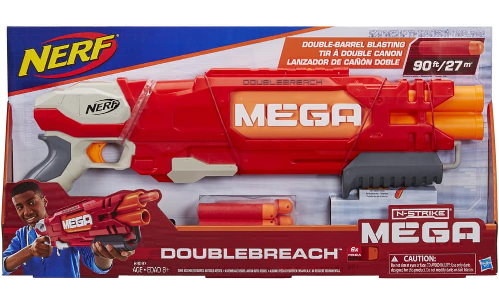 Pistolet Nerf Mega Double Breach - Jeu de tir