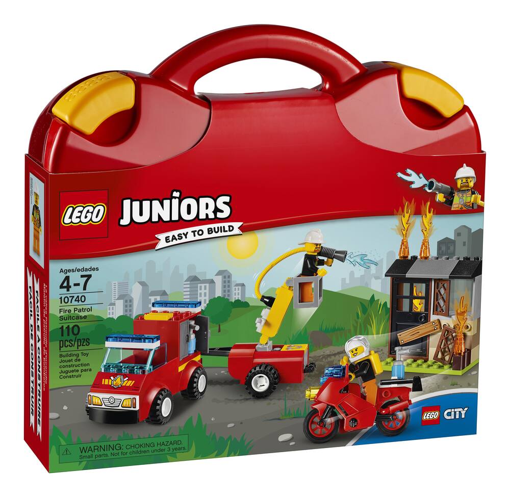 Lego Juniors Fire Patrol Suitcase, 110-pcs | Canadian Tire
