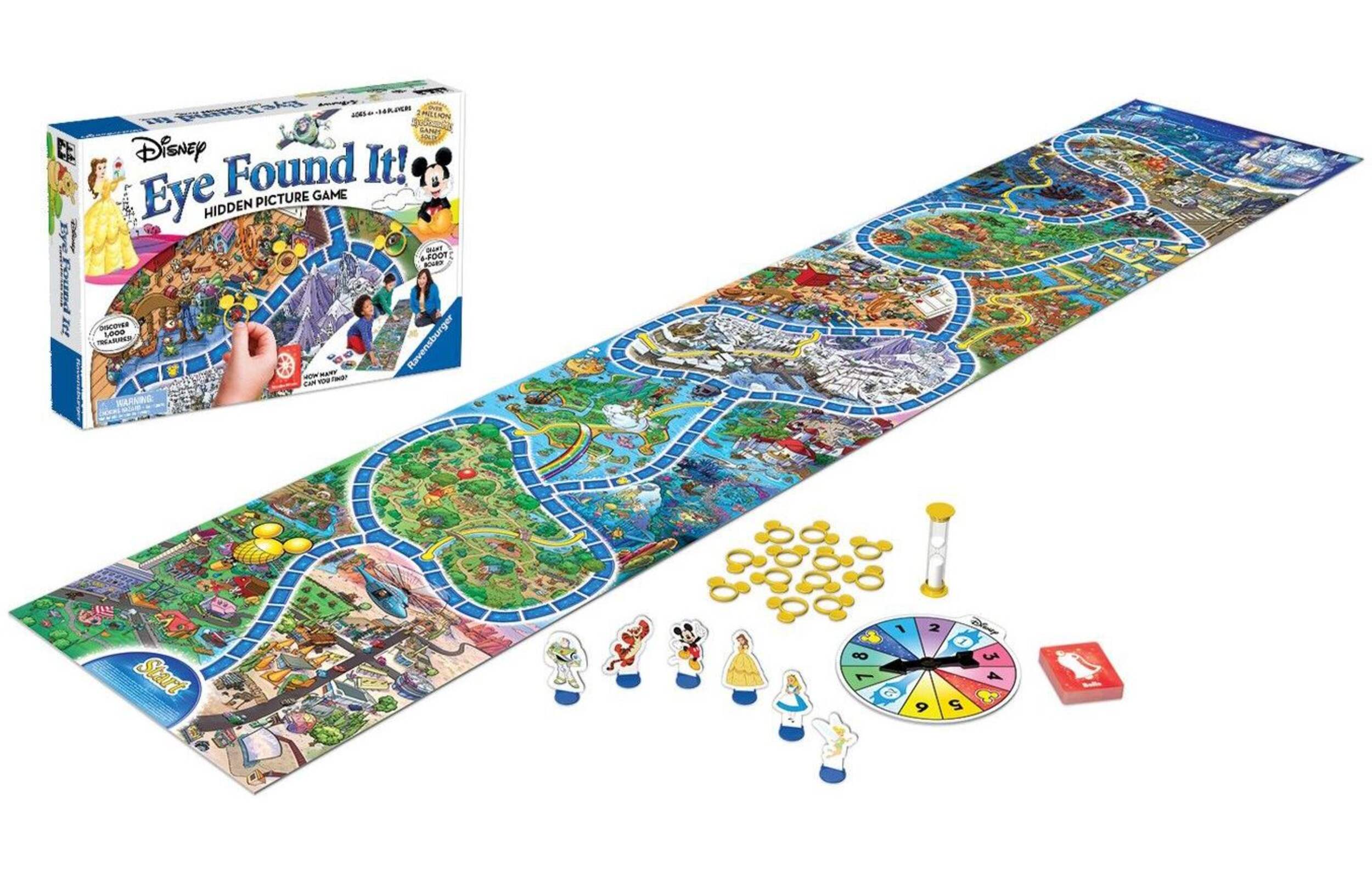 Ravensburger Disney Eye Found It! Hidden Picture Giant Board Game Set For Kids, Ages 4+ Composite_or_Mixed