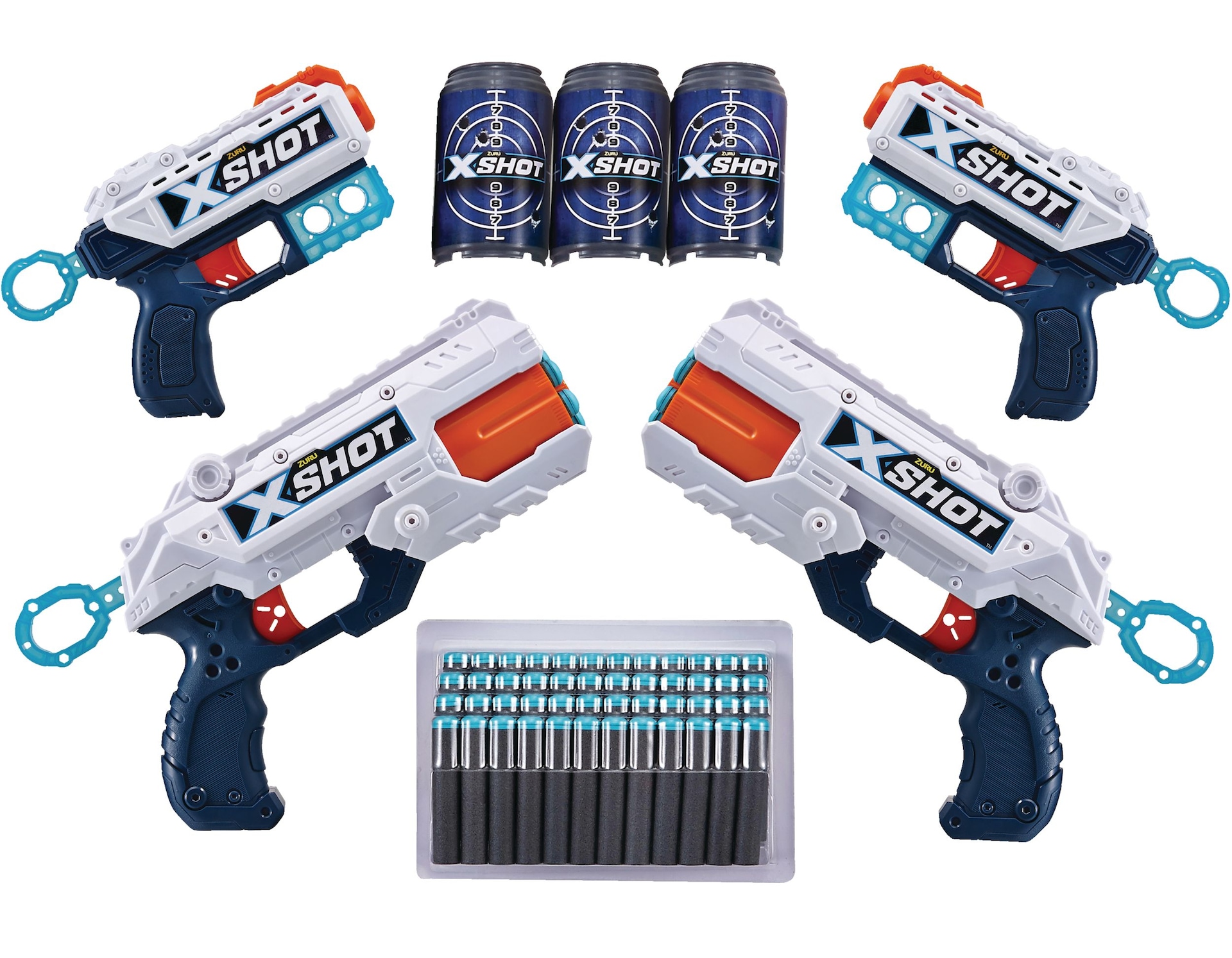 ZURU X-Shot Excel Double Kickback Foam Dart Blaster Combo Pack (48