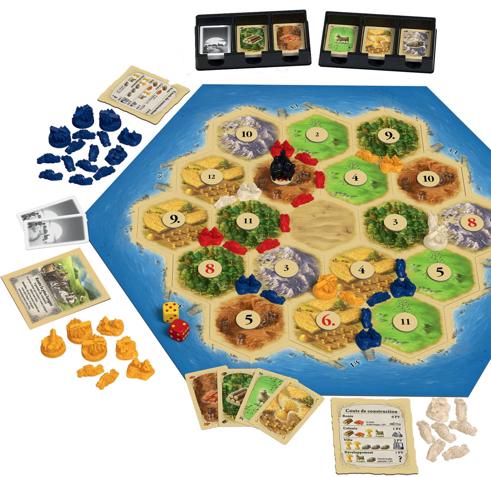 Klaus Teuber's Settlers of Catan Original Trade Build Settle Board Game ...