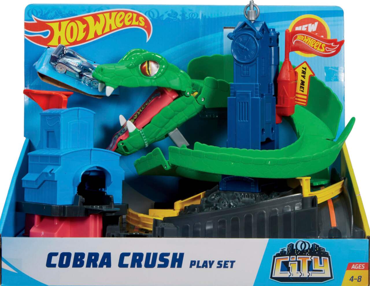 Hot wheels city cobra best sale crush playset