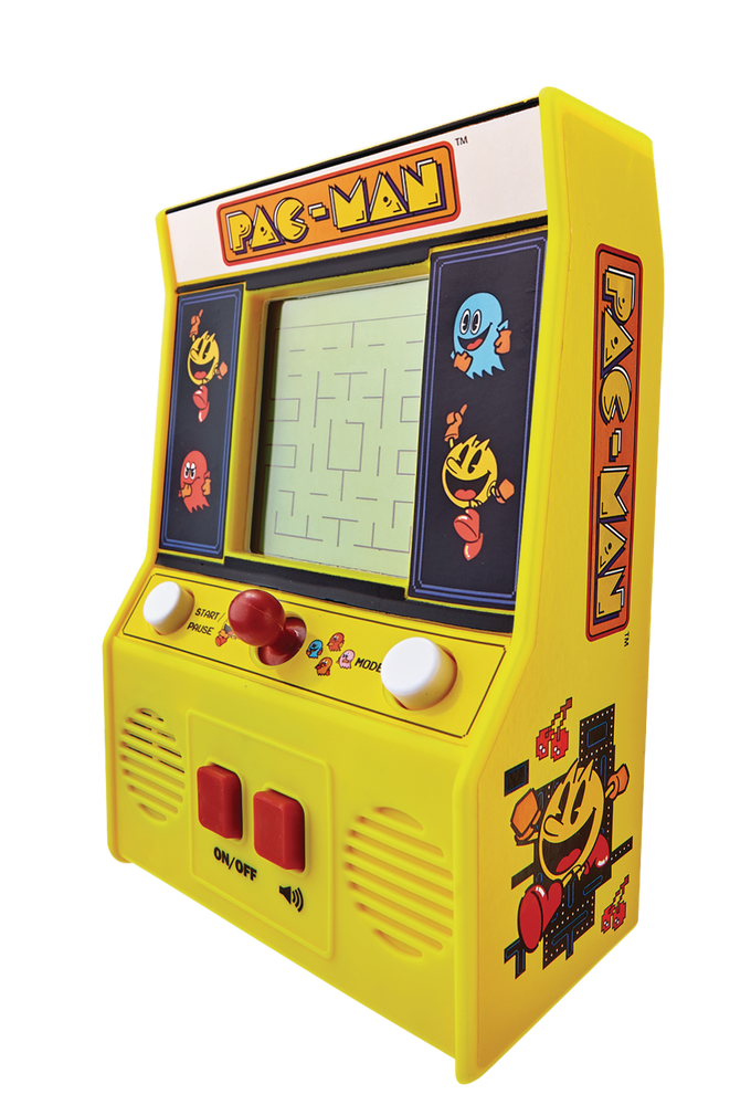 PAC MAN GIANT JOYSTICK 1 UP ARCADE with 10 RETRO Video GAMES BRAND NEW ...