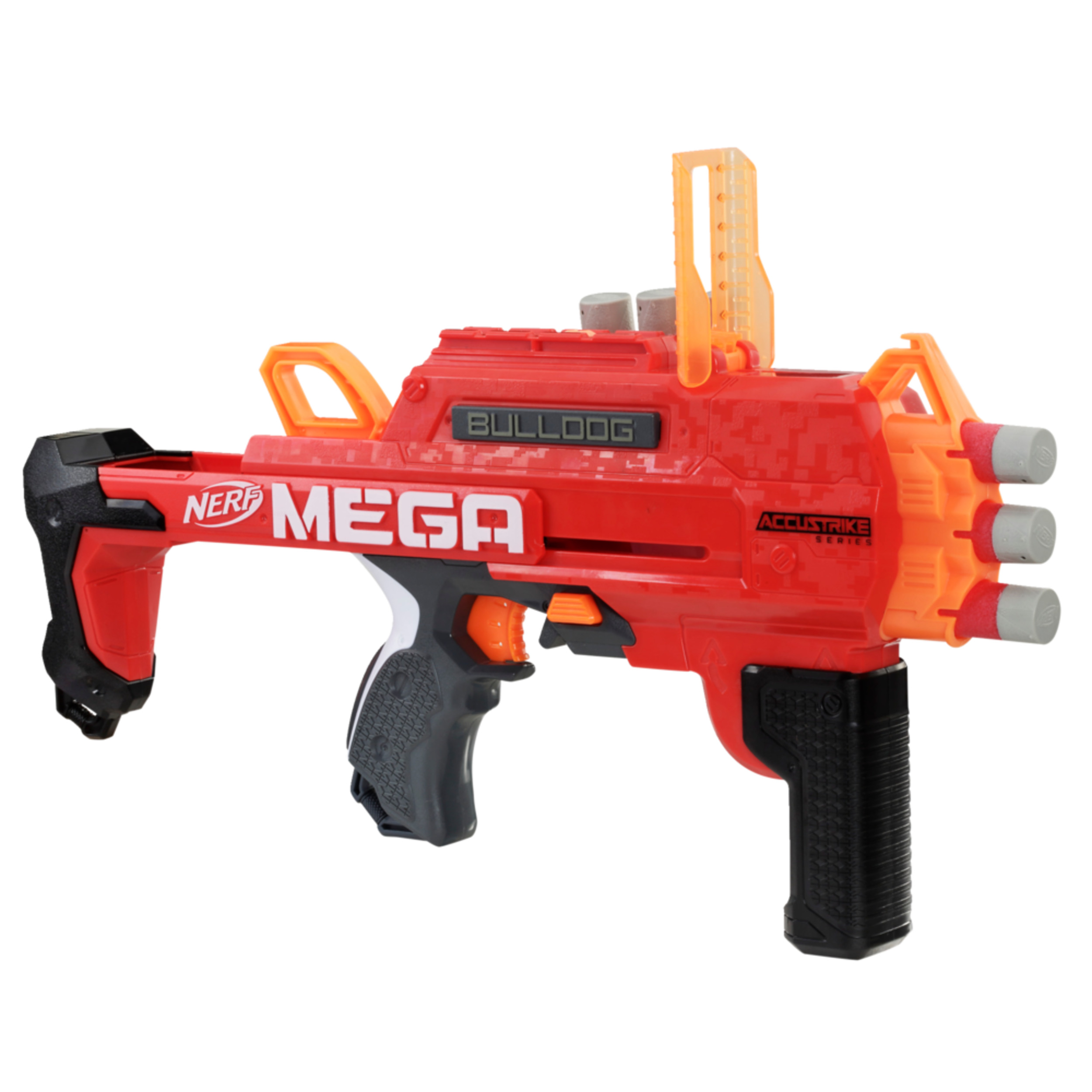 NERF AccuStrike Series Mega Bulldog Double Mode Blaster Set With 3 Darts, Age 8+ Front_Angled_Right