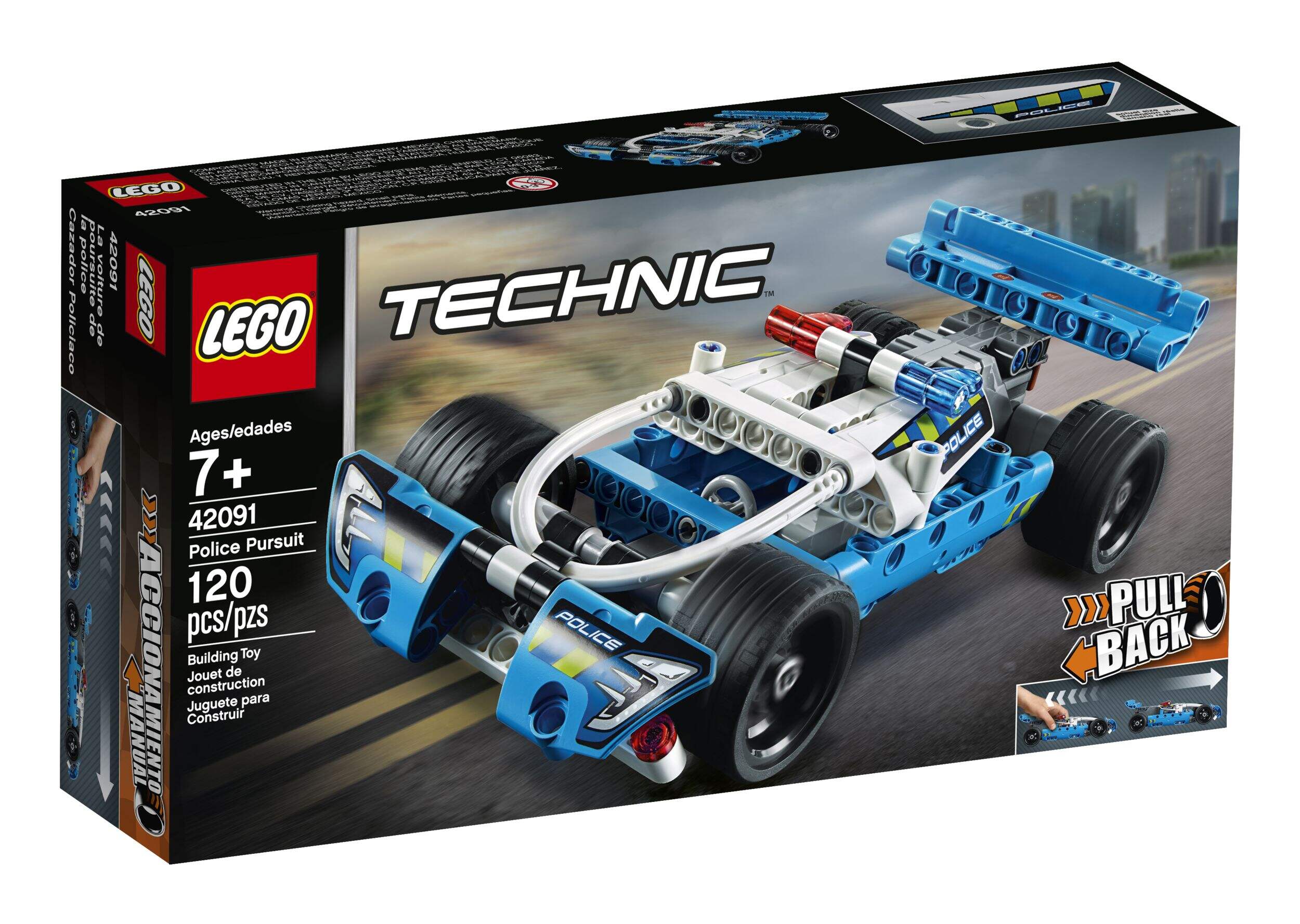 LEGO® Technic™ Police Pursuit - 42091 Front_Angled_Right