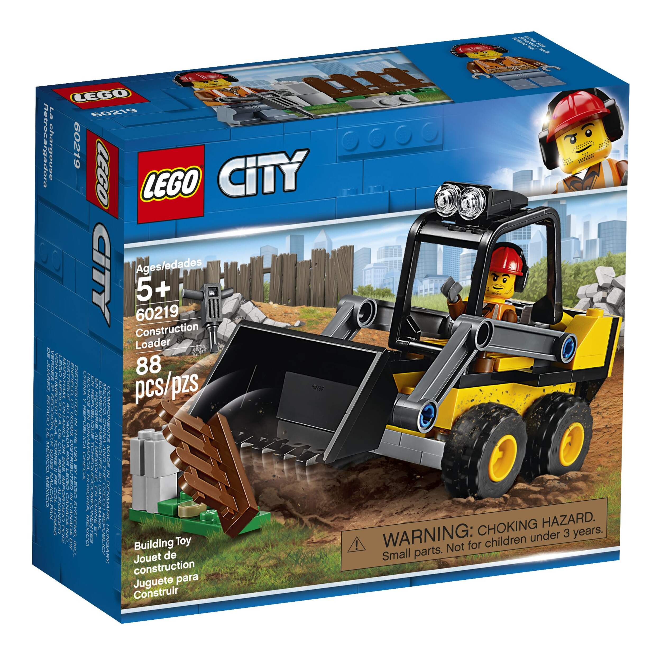 LEGO® City Construction Loader - 60219 Front_Angled_Right