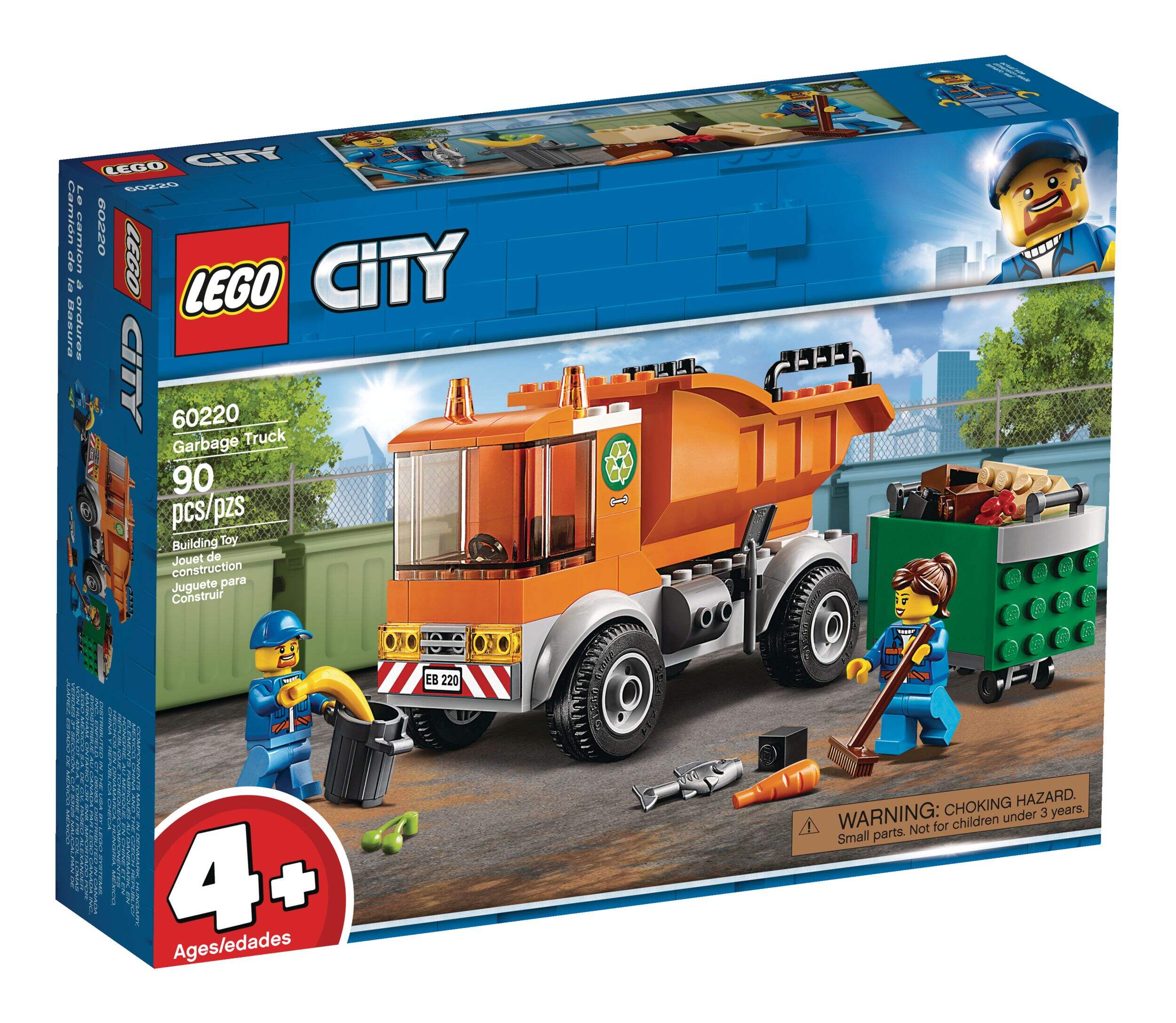 LEGO® City Garbage Truck - 60220 Front_Angled_Right