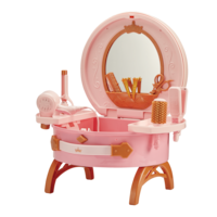 Disney Princess Collection Glam & Glo Vanity Playset w/Accessories, Ages 3+ Front_Angled_Left