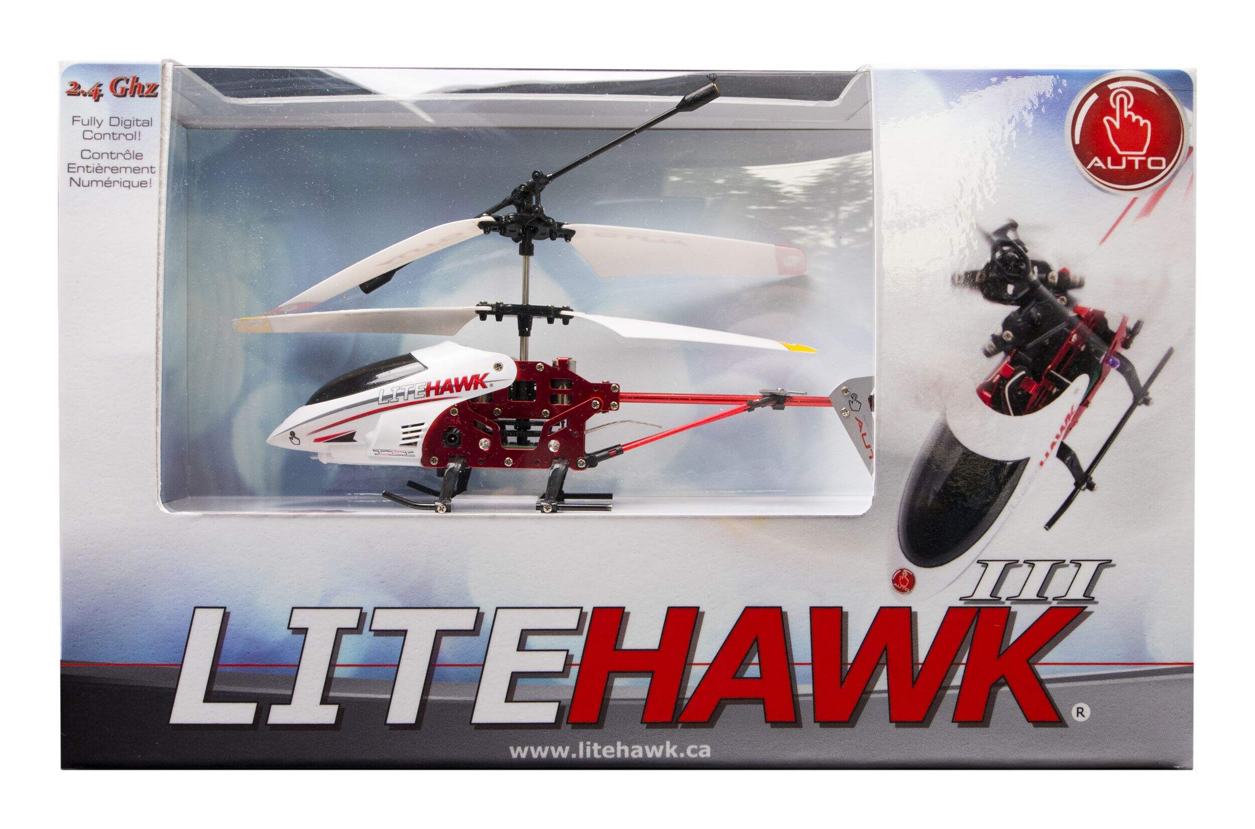 LiteHawk III Auto Hover Remote Controlled Helicopter Vehicle Toy, Ages 8+ Front_Flat