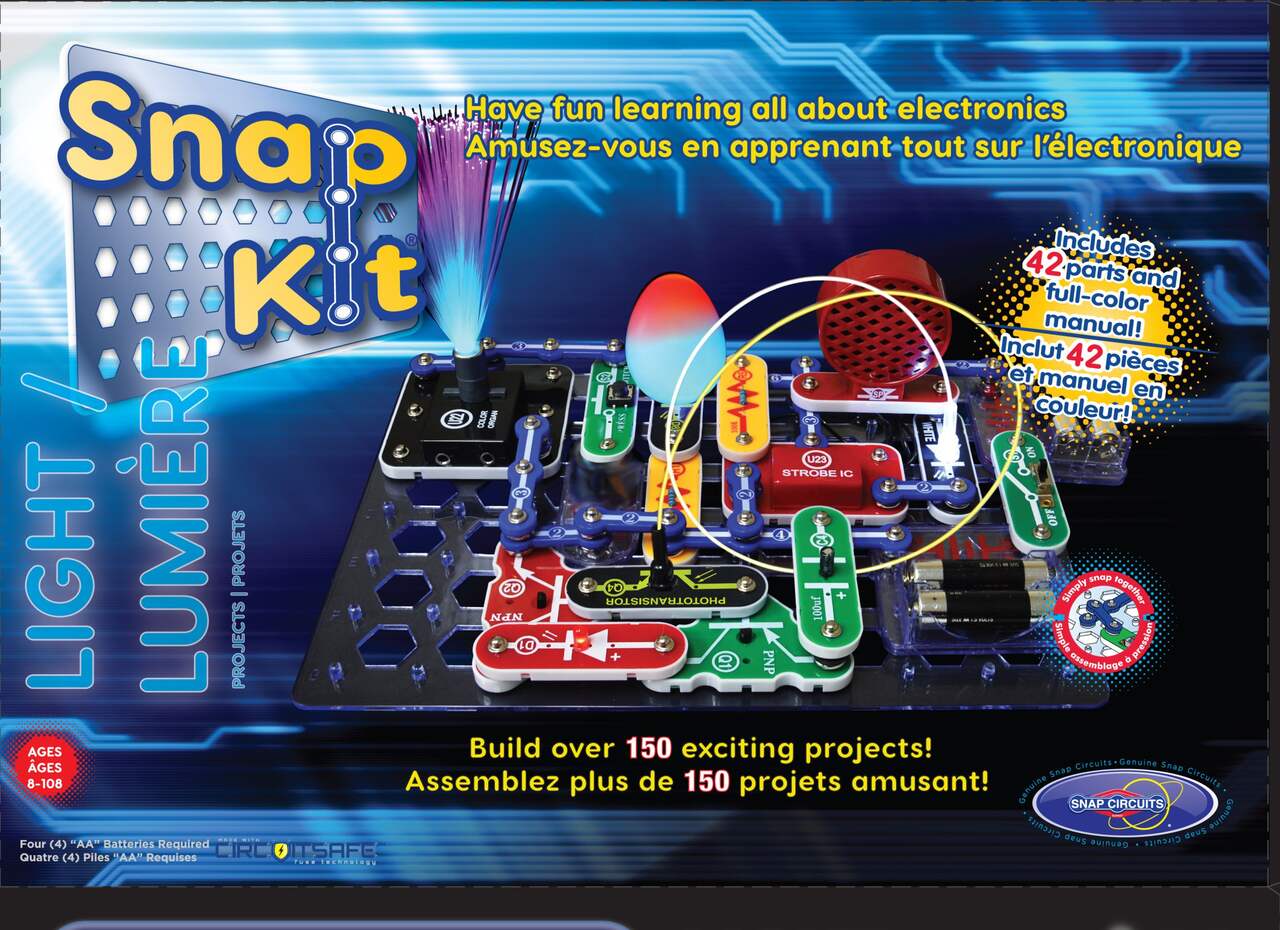 Snap Kits 150 Lights Electronics Discovery Kit, Ages 8+