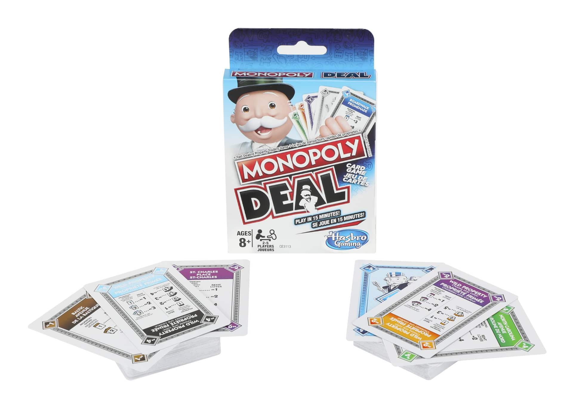 Jeu De Cartes Monopoly Deal (version française) : : Jouets