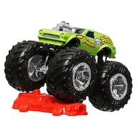 Hot Wheels  1:64 Die-Cast Monster Truck With Connect & Crash Car, Assorted Models, Ages 3+ Front_Three_Fourths_Angled_Left