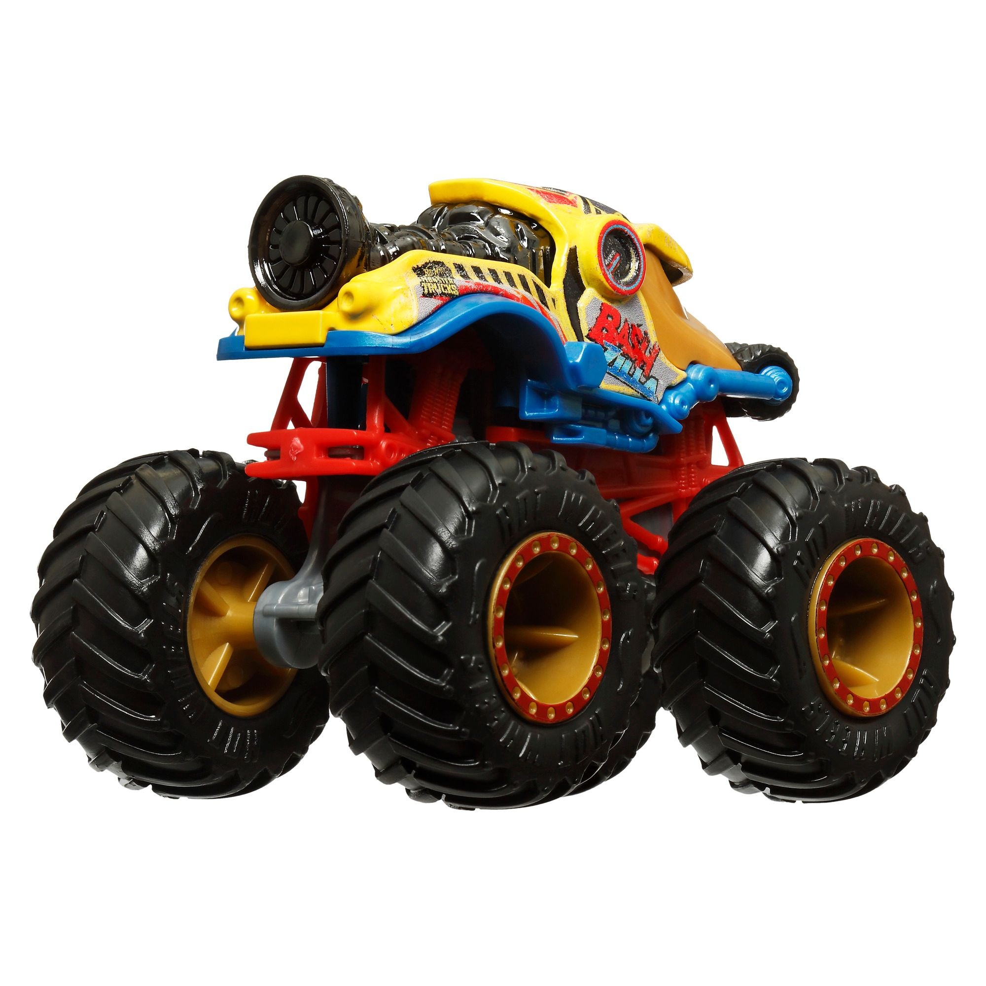 Hot Wheels 1:64 Die-Cast Monster Truck With Connect & Crash