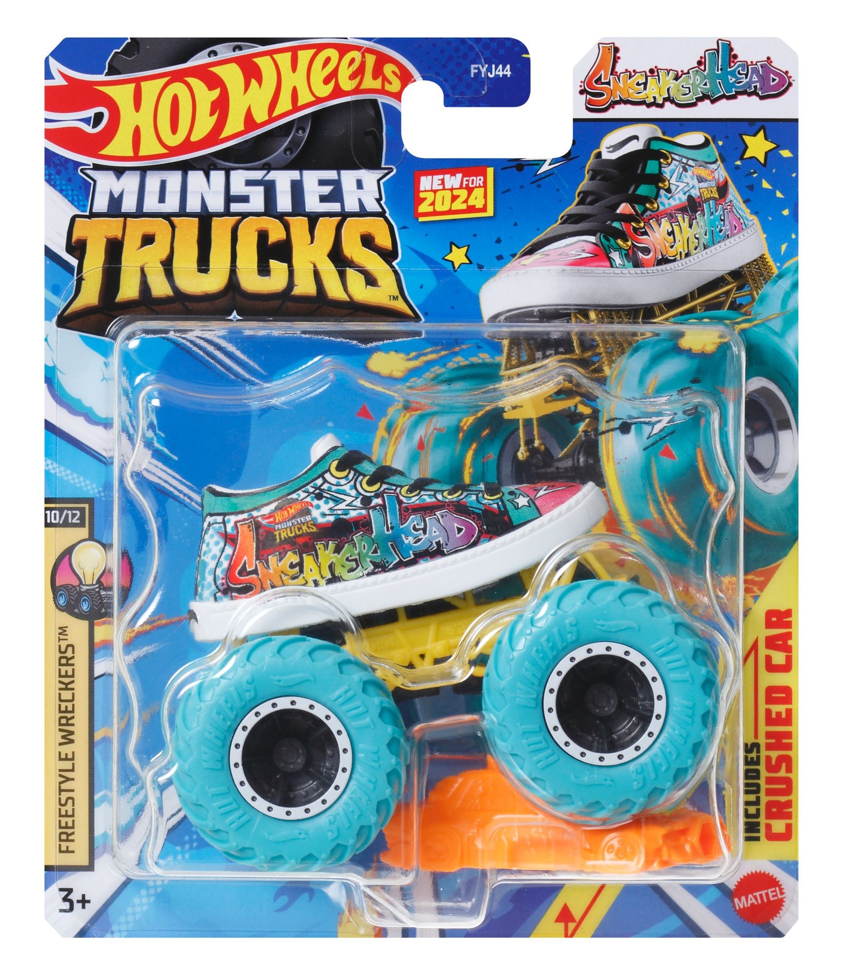 Hot Wheels 1:64 Die-Cast Monster Truck With Connect & Crash