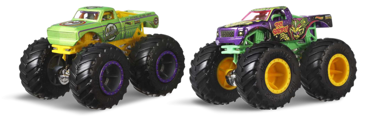 Hot Wheels Monster Trucks Demolition Doubles - Spur Of Moment vs. Steer  Clear, Ages 3+