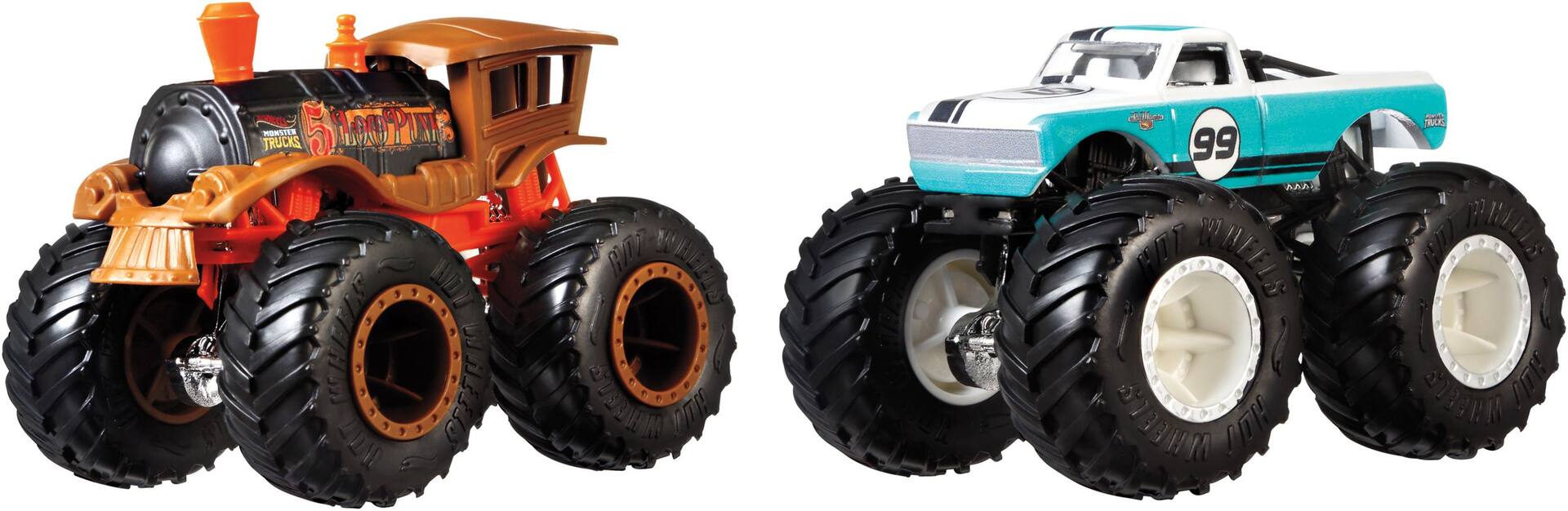 Hot Wheels Monster Trucks Demolition Doubles - Spur Of Moment vs. Steer  Clear, Ages 3+