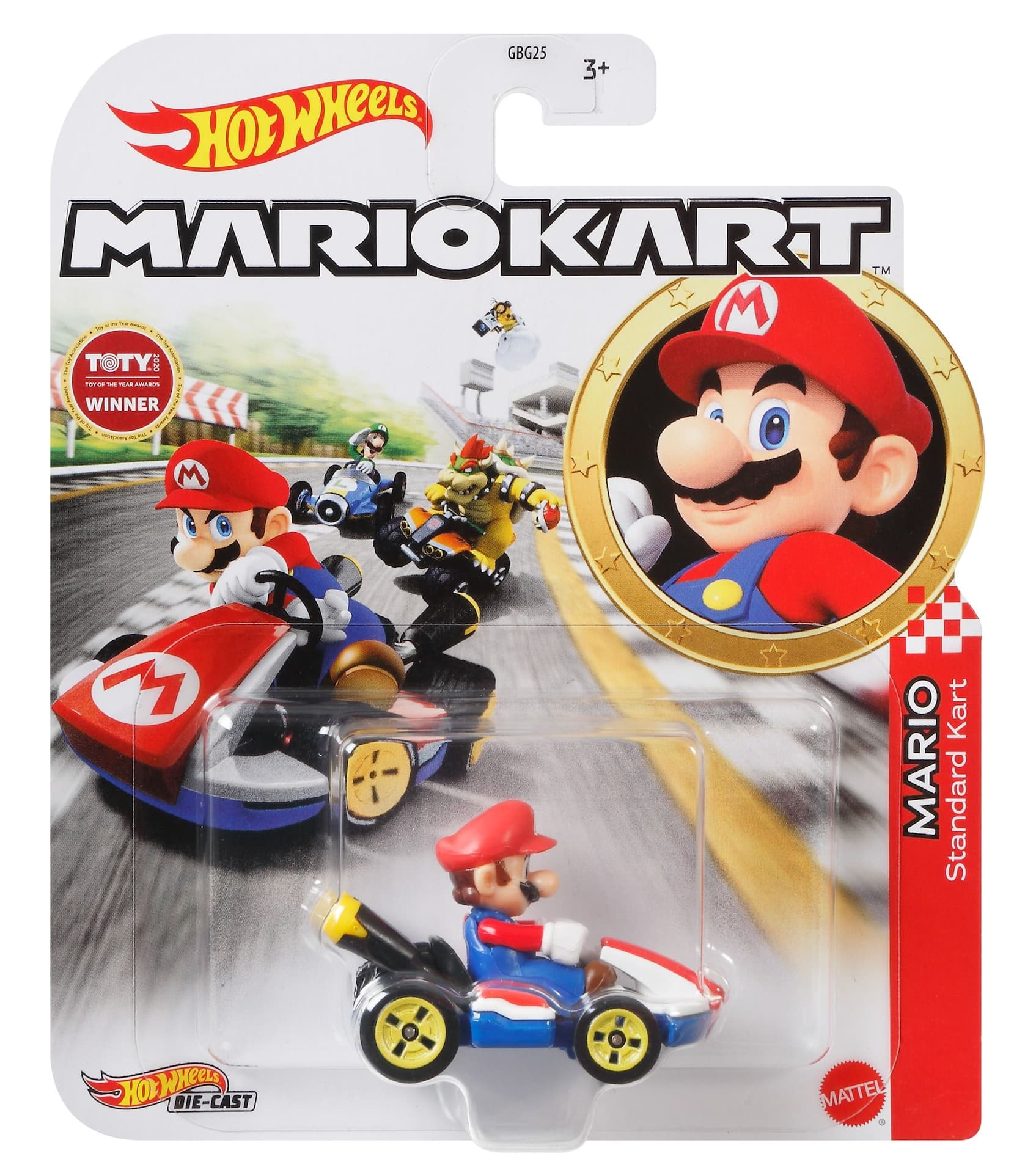 Hot Wheels Collectible 1 64 Scale Die Cast Mario Kart Vehicle Toy