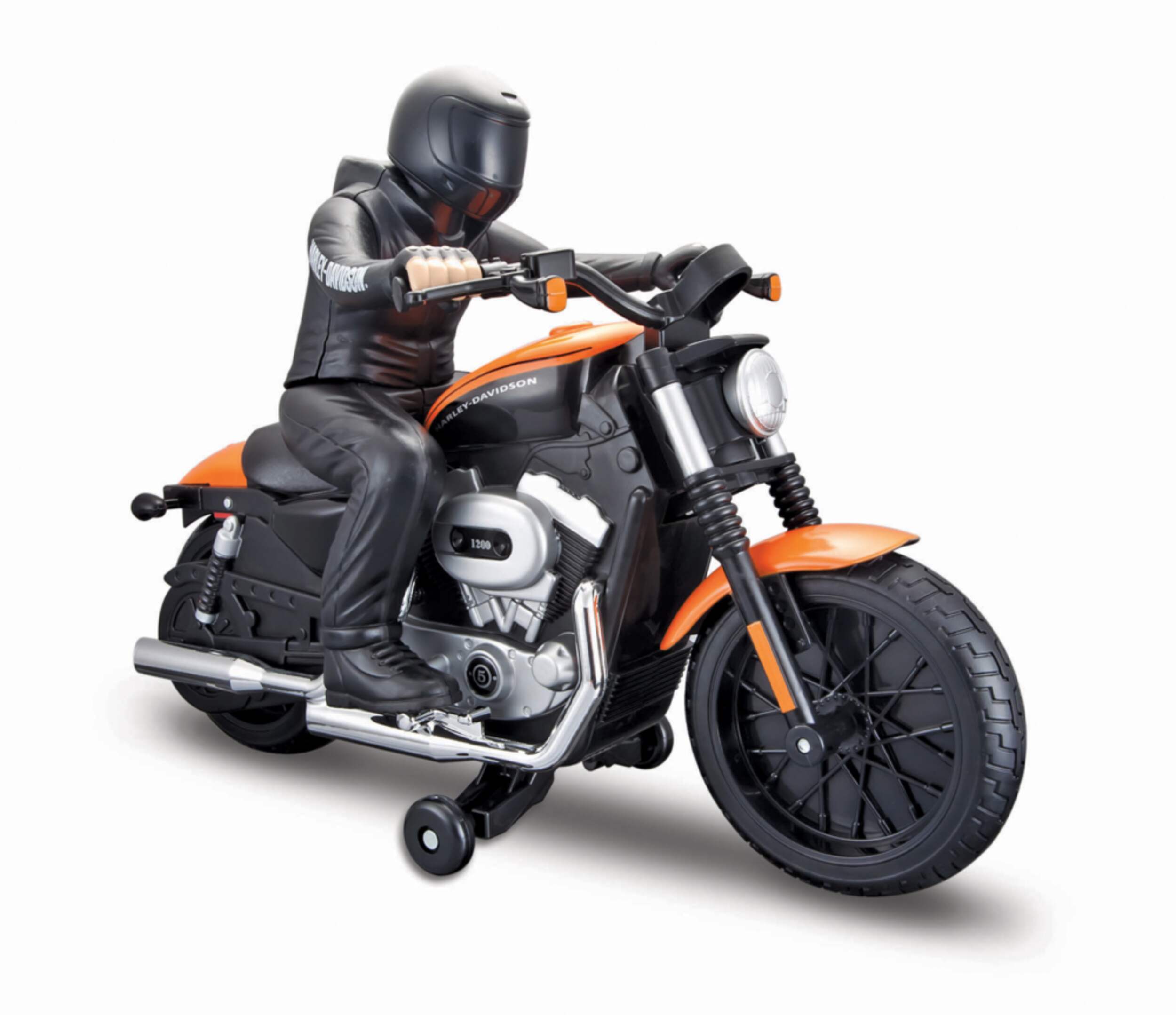 Remote Control Harley Davidson Motorcycle with Rider Front_Three_Fourths_Angled_Right