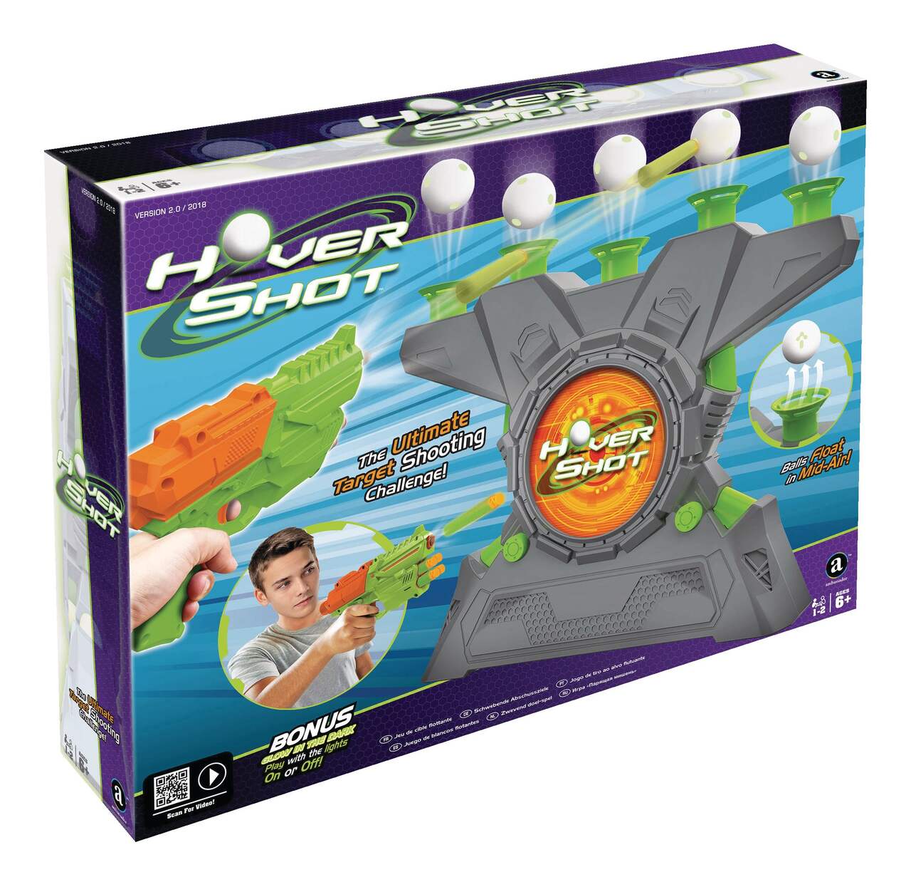 Electronic Arcade Hover Shot Floating Target Shooting Game, Includes  Powerful Precision-Aim Blaster, Ages 6+