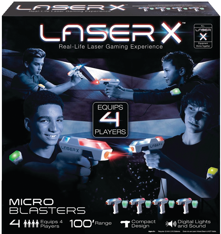 laser x 4 blaster set