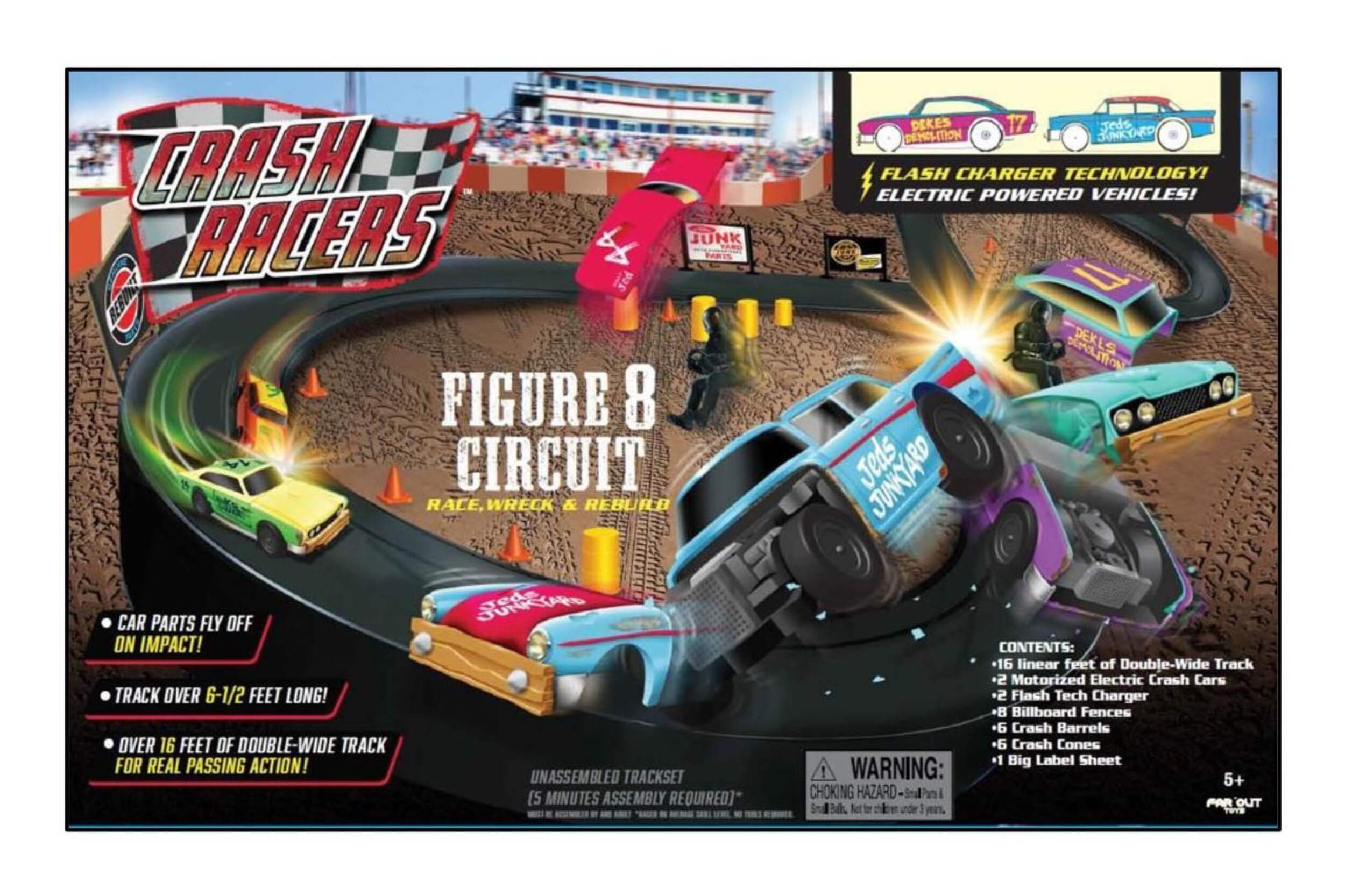 Crashracers Figure 8 Circuit Track Set Front_Flat