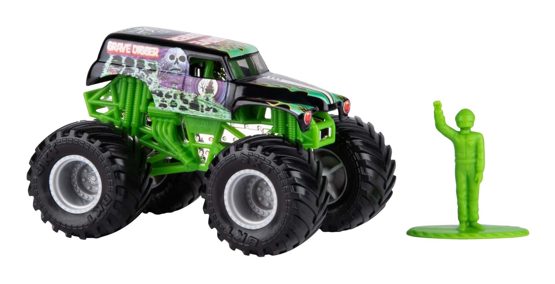 Monster Jam 1:64 Die-Cast Collectible Monster Truck Toy w/ Driver Figure  Assorted, Ages 3+