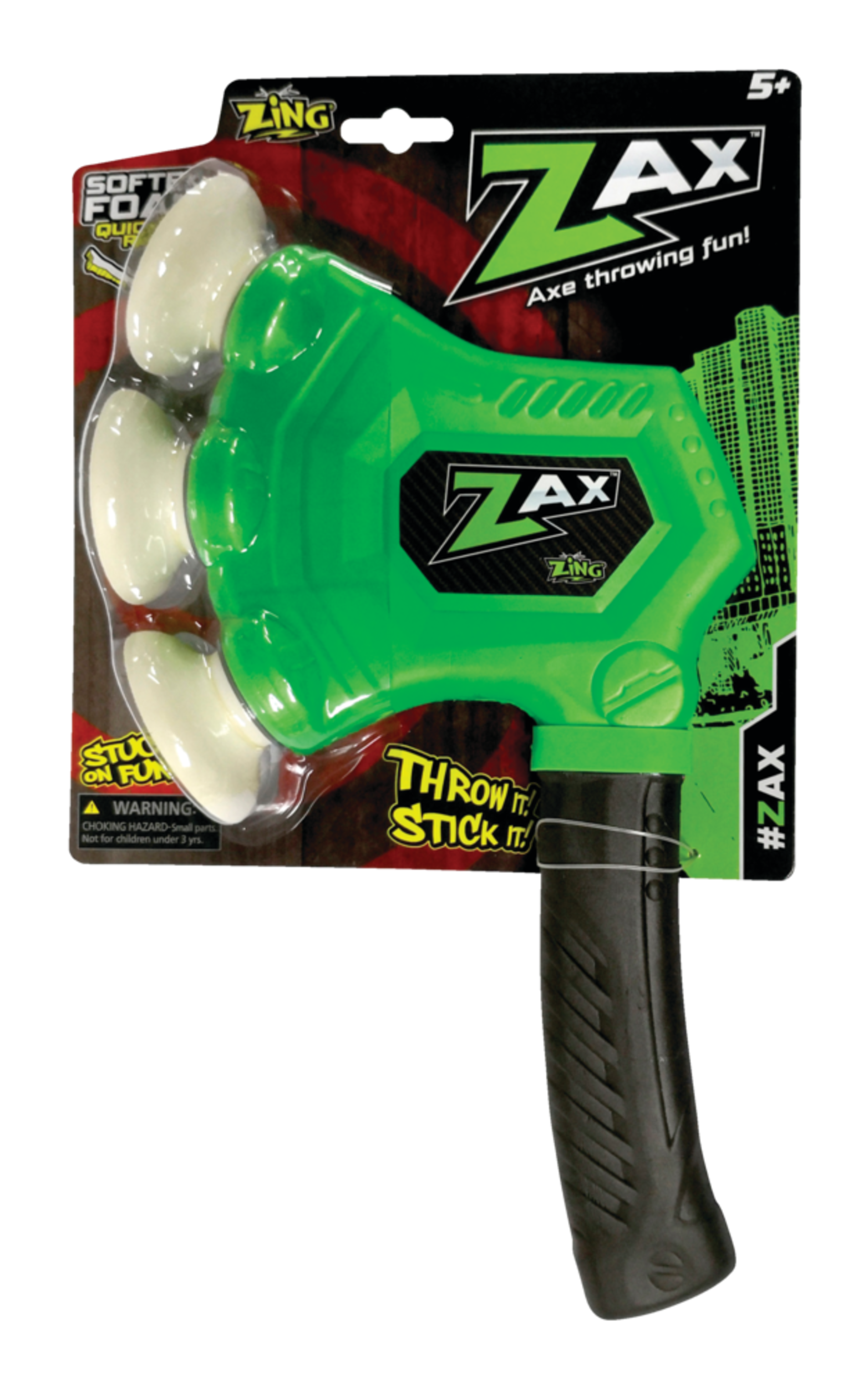 ZAX™ Foam Axe Throwing by Zing Front_Flat