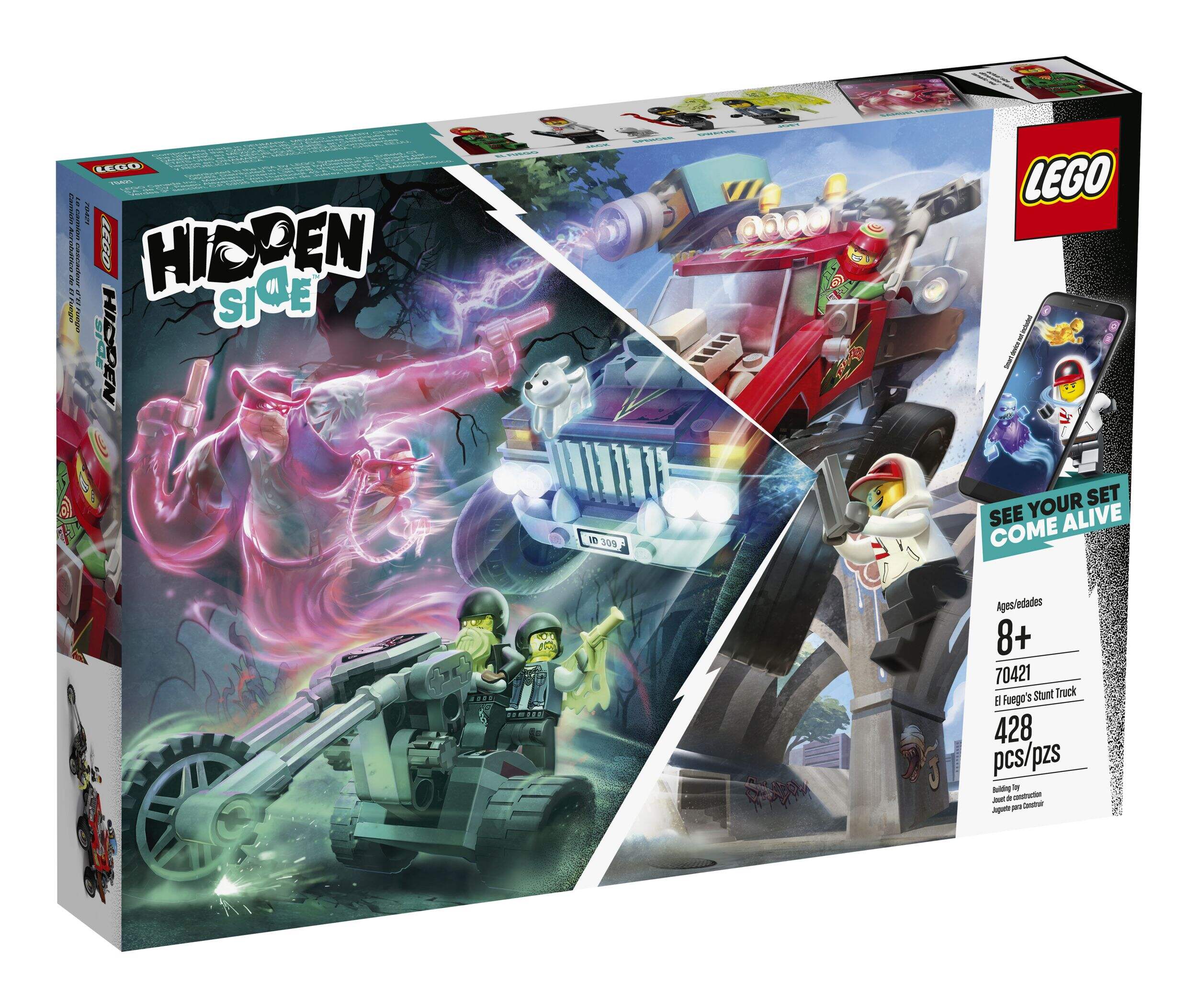 LEGO® Hidden Side™ El Fuego's Stunt Truck - 70421 Front_Angled_Right