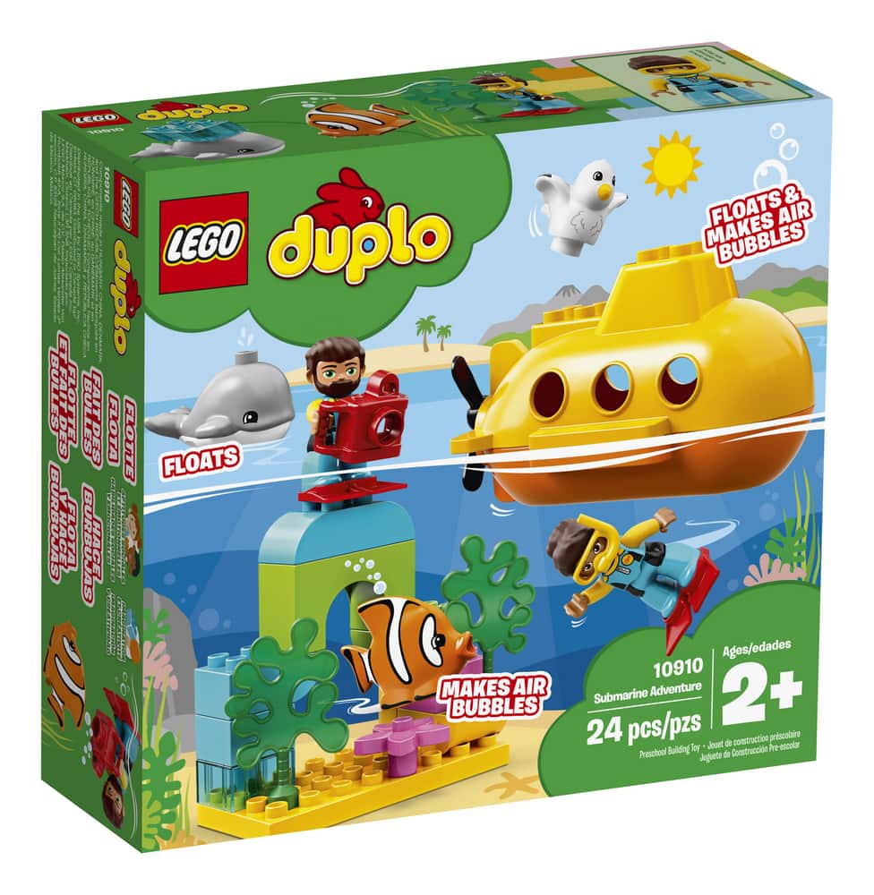 LEGO® DUPLO® Submarine Adventure 10905 Preschool Building Kit For Toddlers, Ages 2+ | Tire
