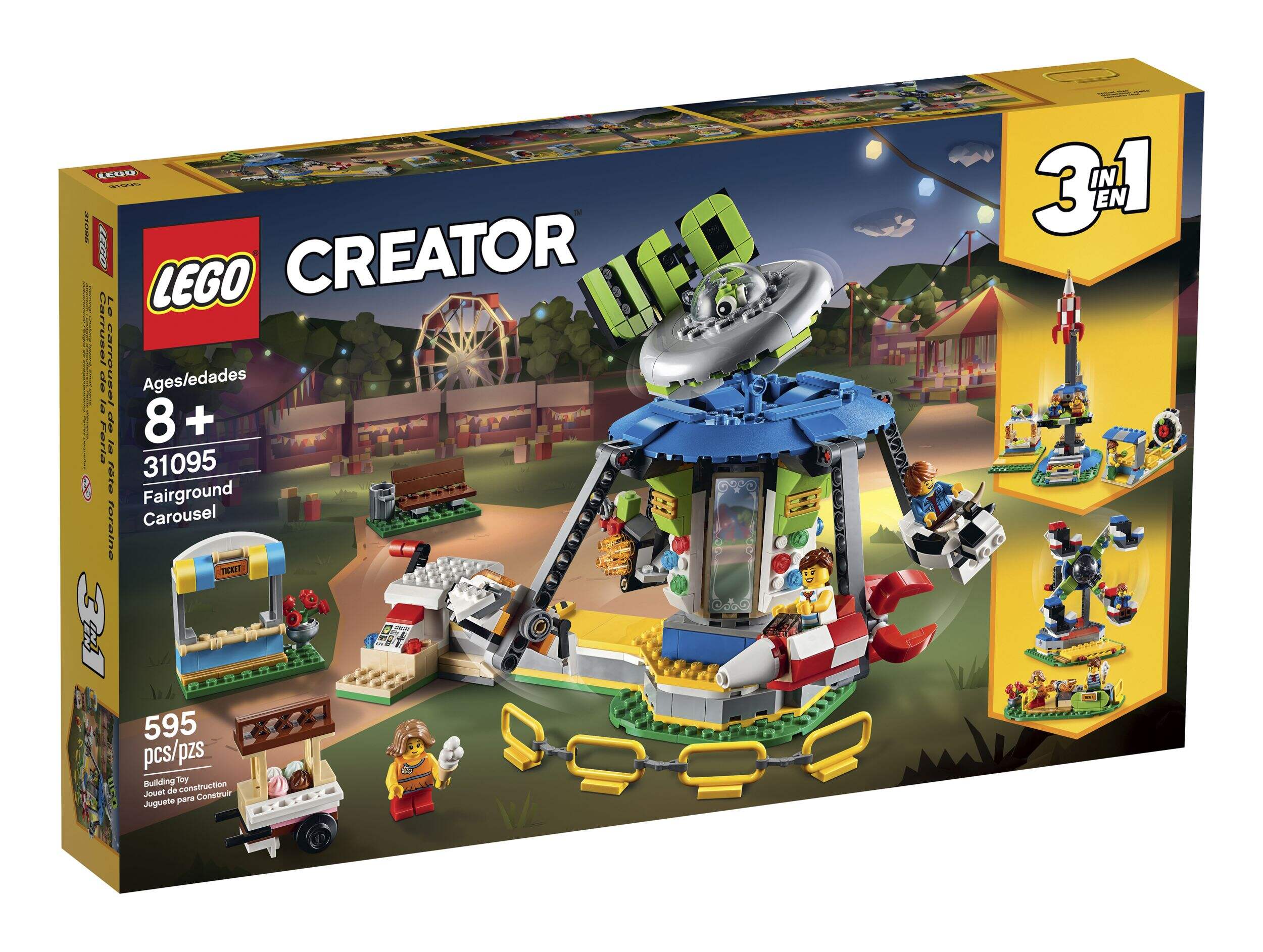 LEGO® Creator Fairground Carousel - 31095 Front_Angled_Right