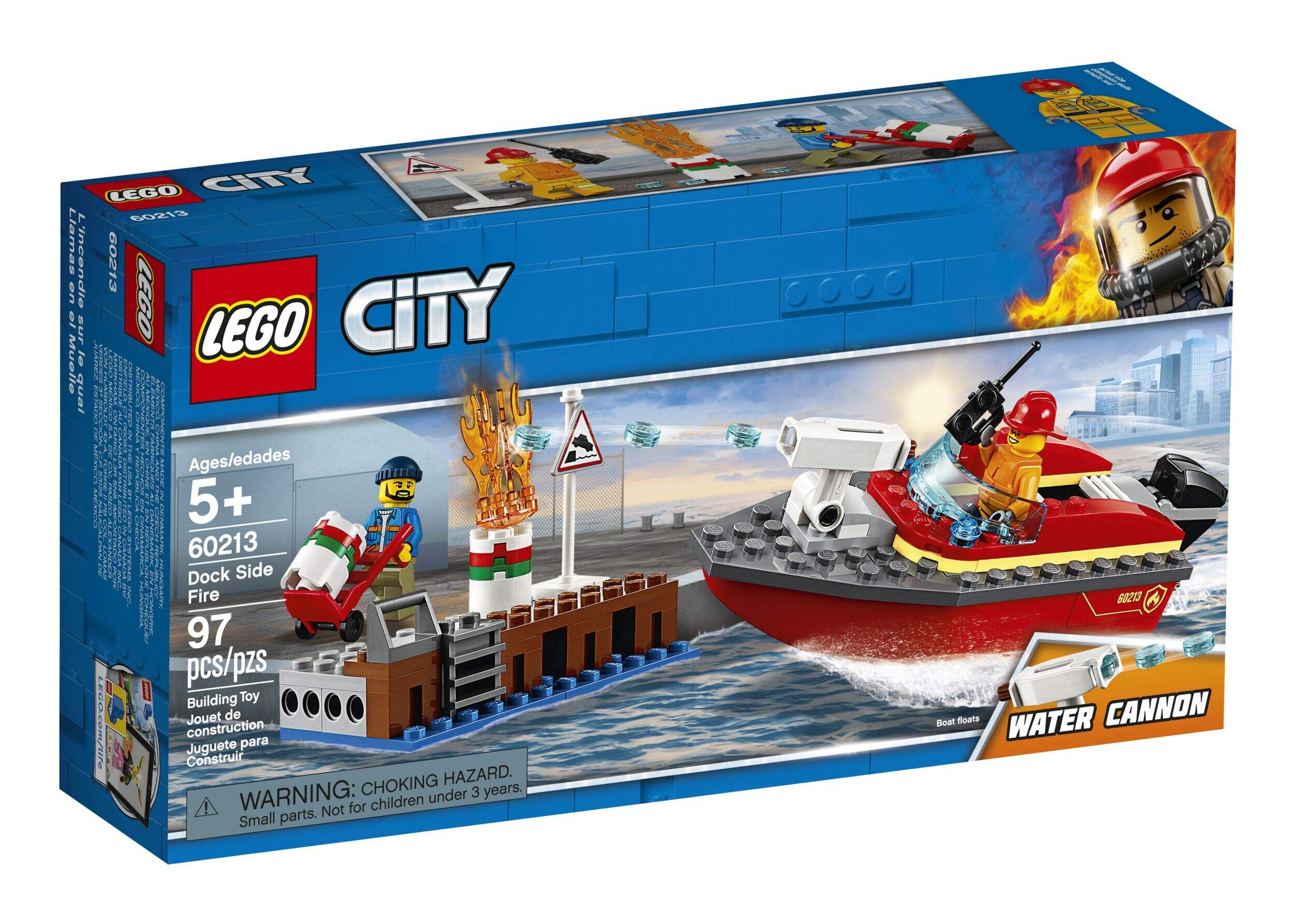 LEGO® City Dock Side Fire - 60213 Front_Angled_Right
