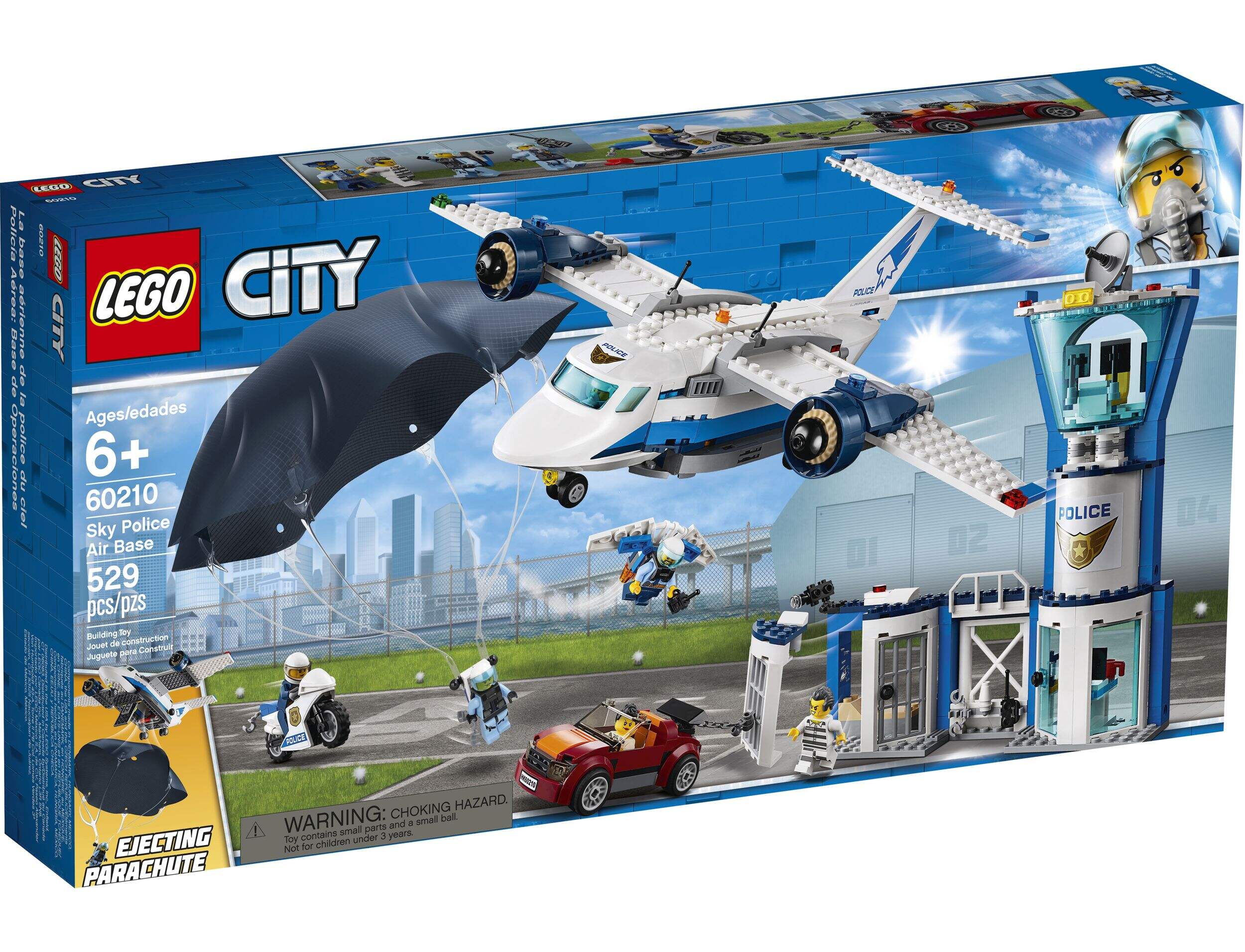 LEGO City, La base aérienne de la police du ciel, 60210 Front_Angled_Right