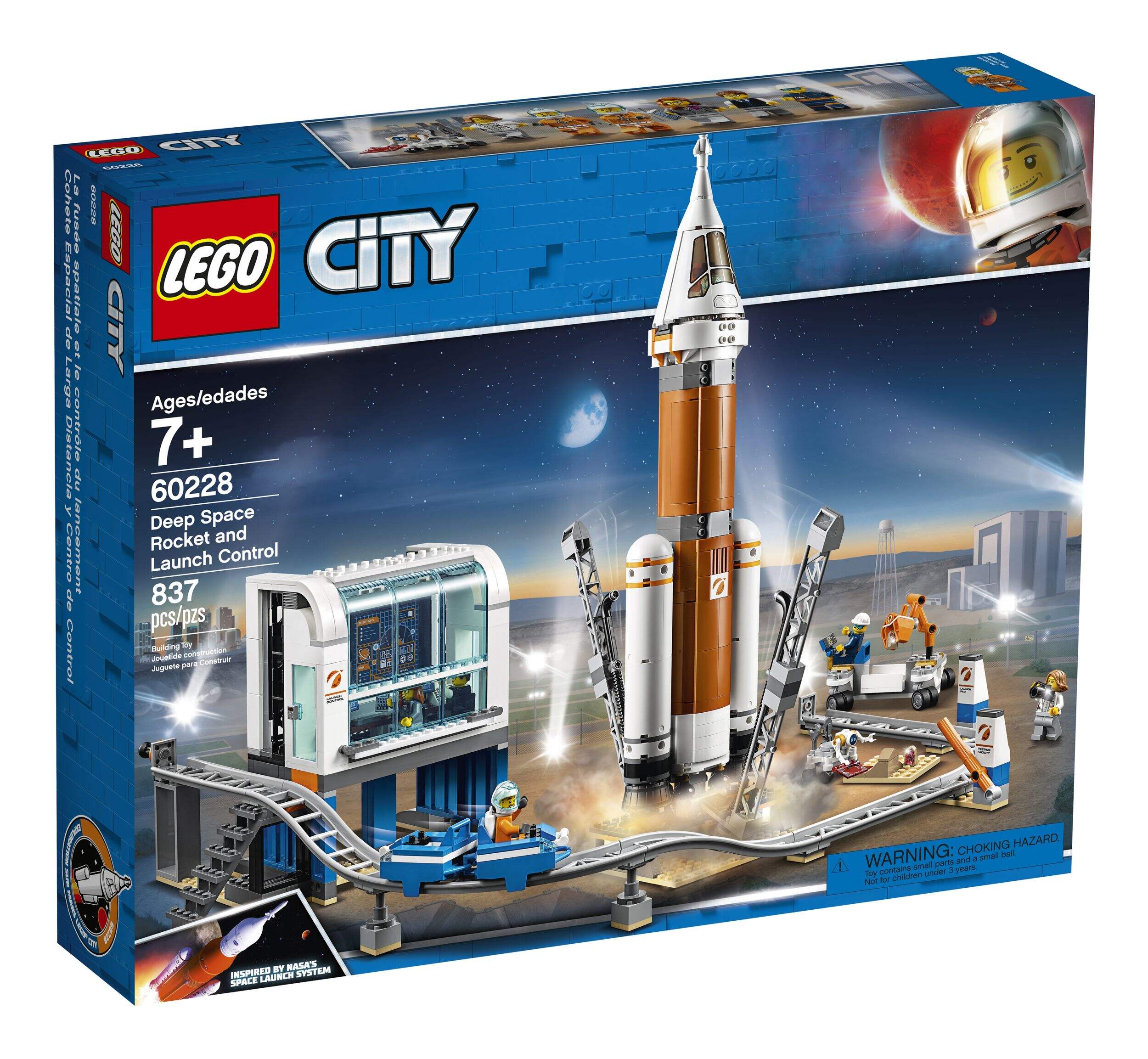 LEGO® City Deep Space Rocket Launch Control - 60228 Front_Angled_Right