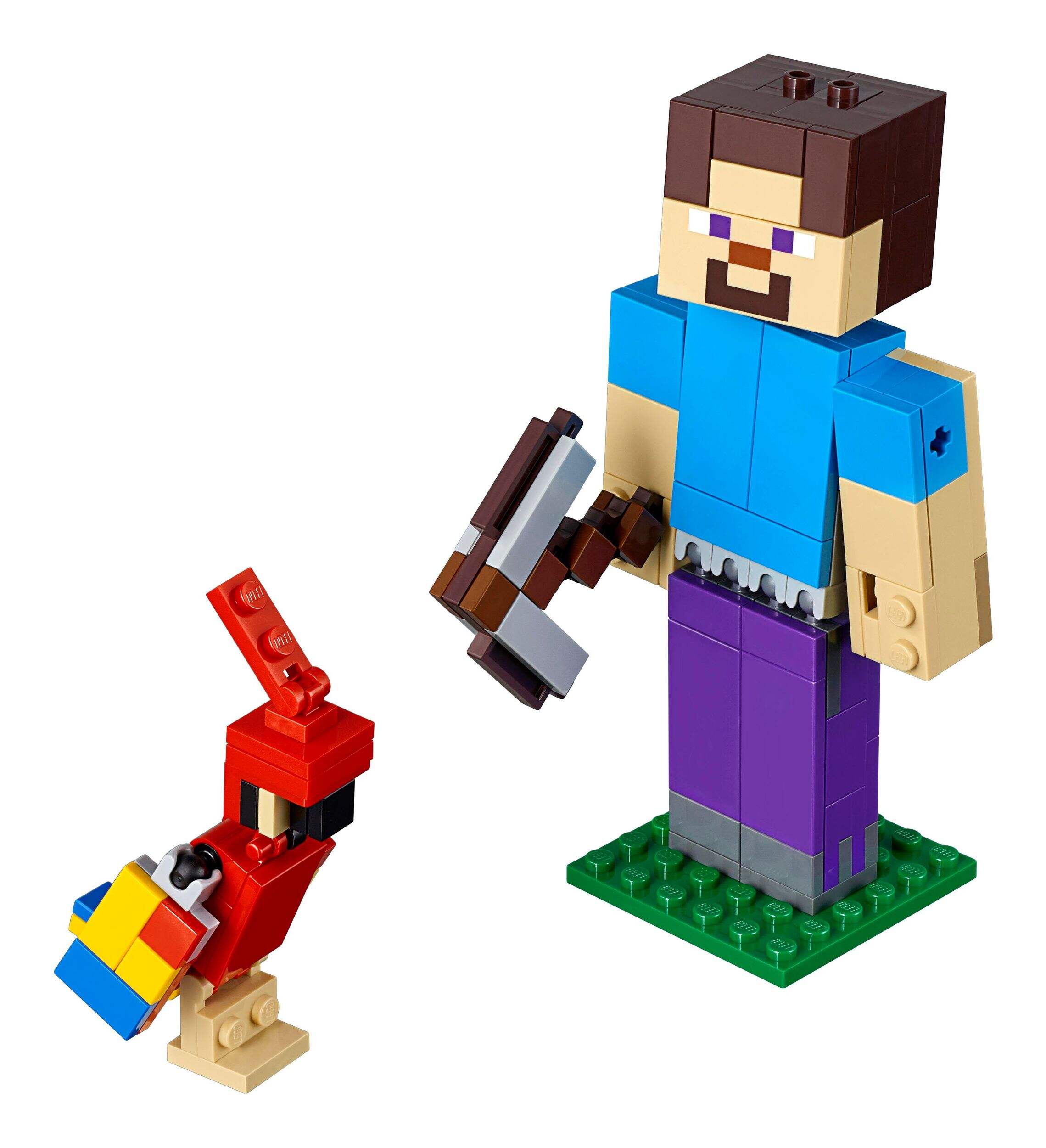 LEGO® Minecraft™ Steve BigFig with Parrot - 21148 Composite_or_Mixed