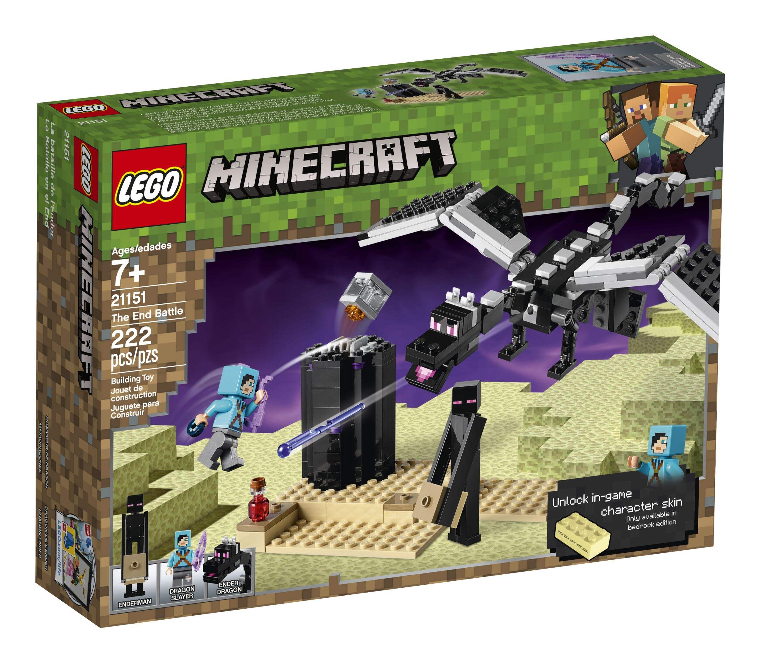 LEGO® Minecraft™ The End Battle - 21151 Front_Angled_Right