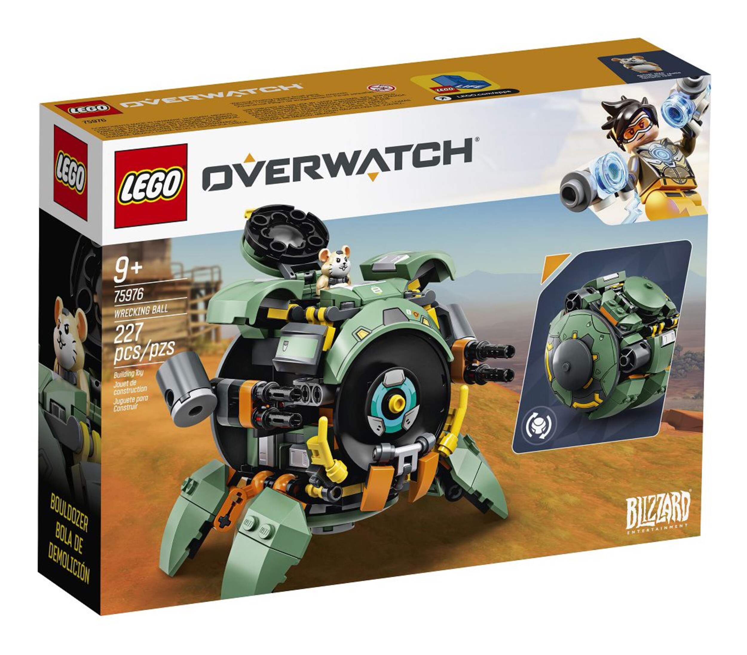 LEGO® Overwatch® Wrecking Ball - 75976 Front_Angled_Right