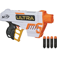 NERF Ultra Five Blaster Set With 4 NERF Ultra Darts & 4-Dart Internal Clip, Age 8+ Front_Angled_Right