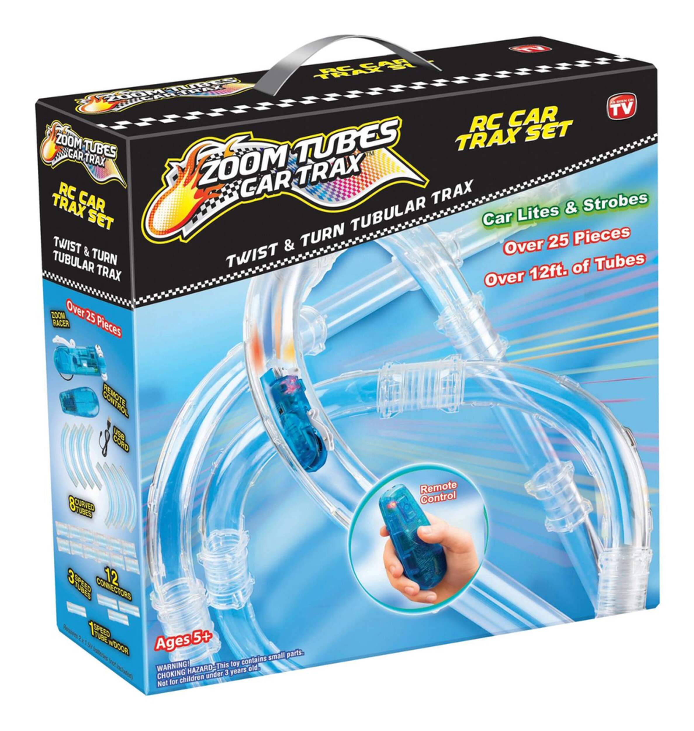 Zoom Tubes Remote Control Car Trax Set Front_Angled_Right