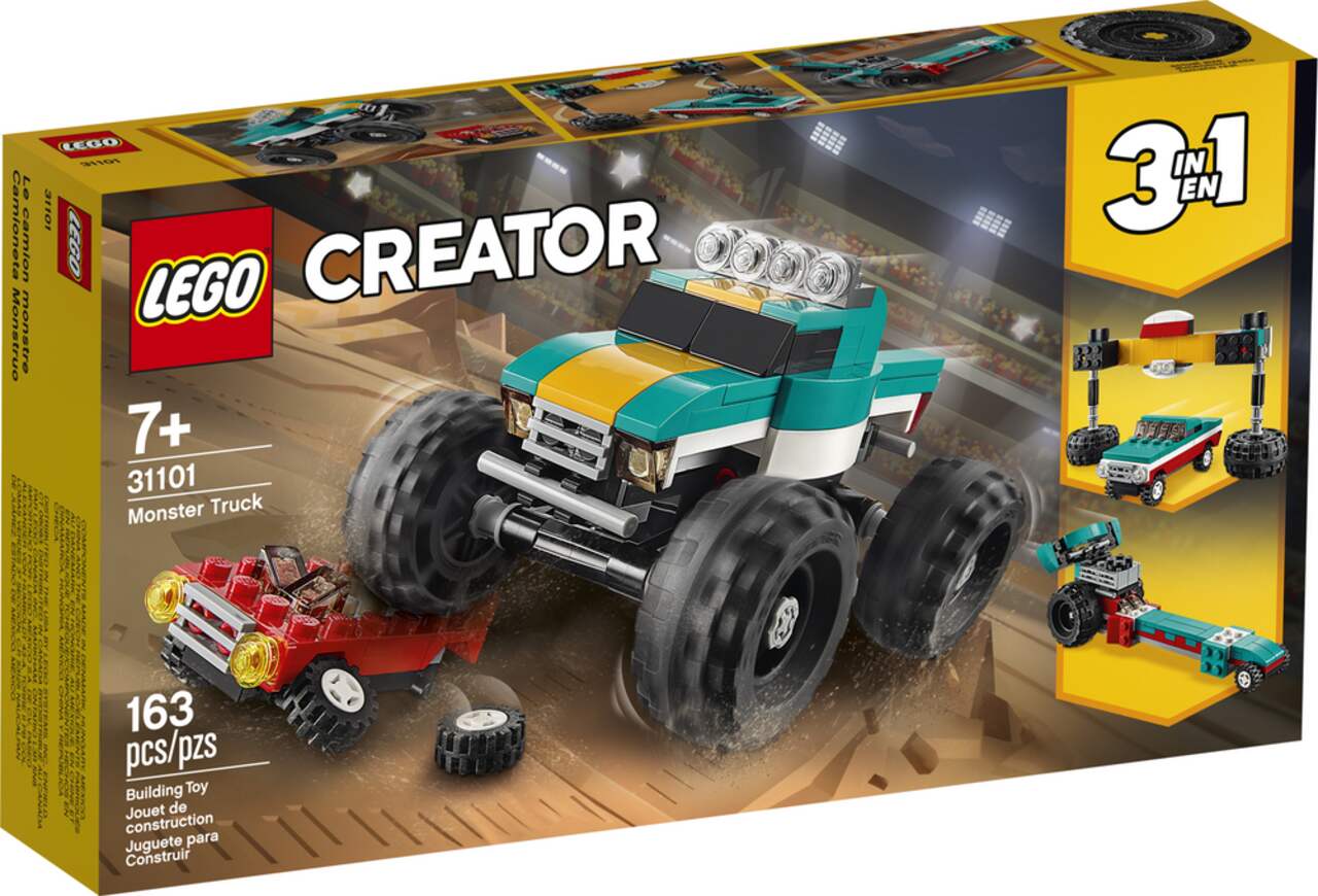 LEGO Creator 3 in 1 Monster Truck 31101 Building Toy Kit For Kids