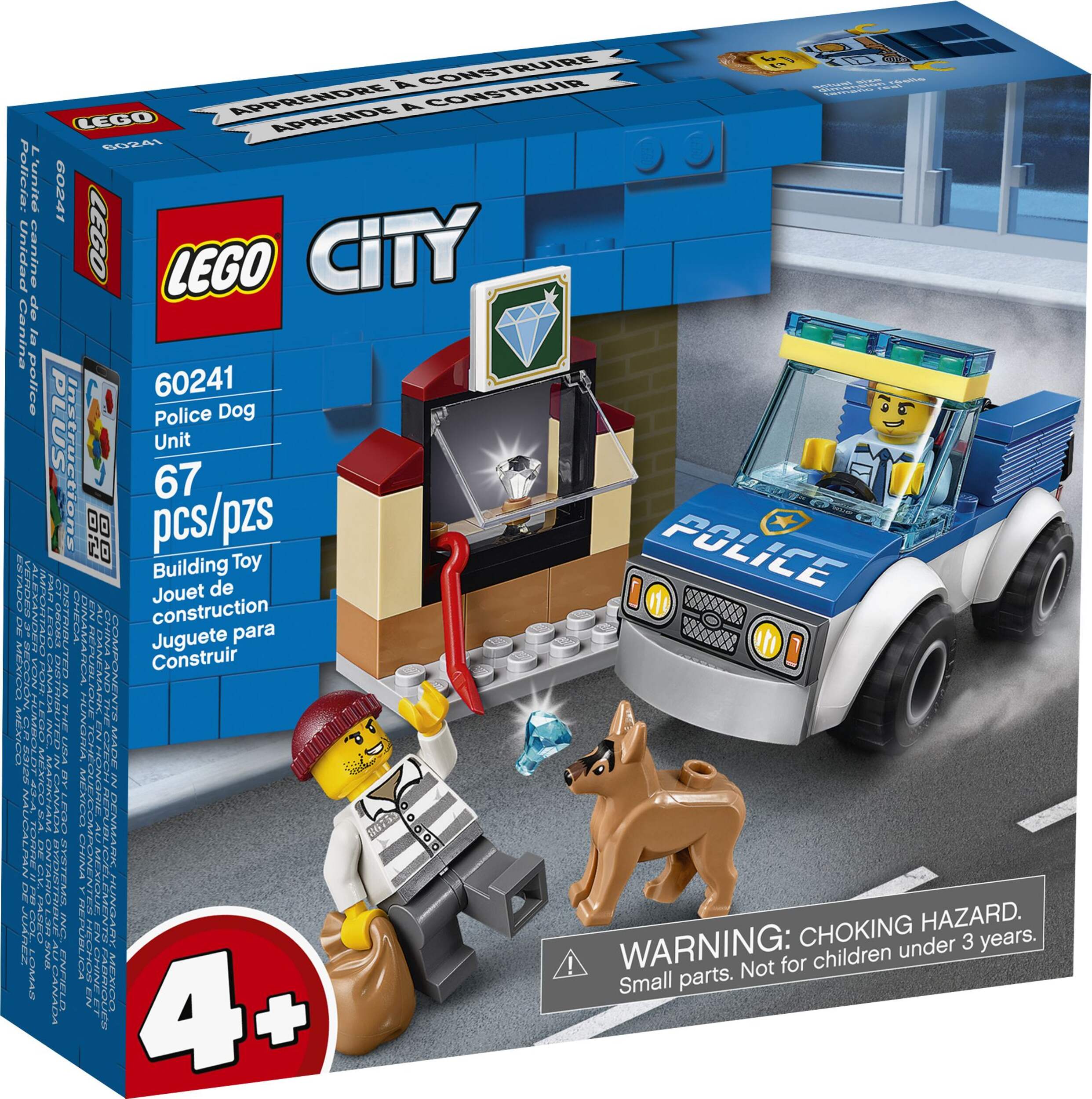 L'unité canine de la police LEGO City (60241), 4&nbsp;ans et plus Front_Three_Fourths_Angled_Left