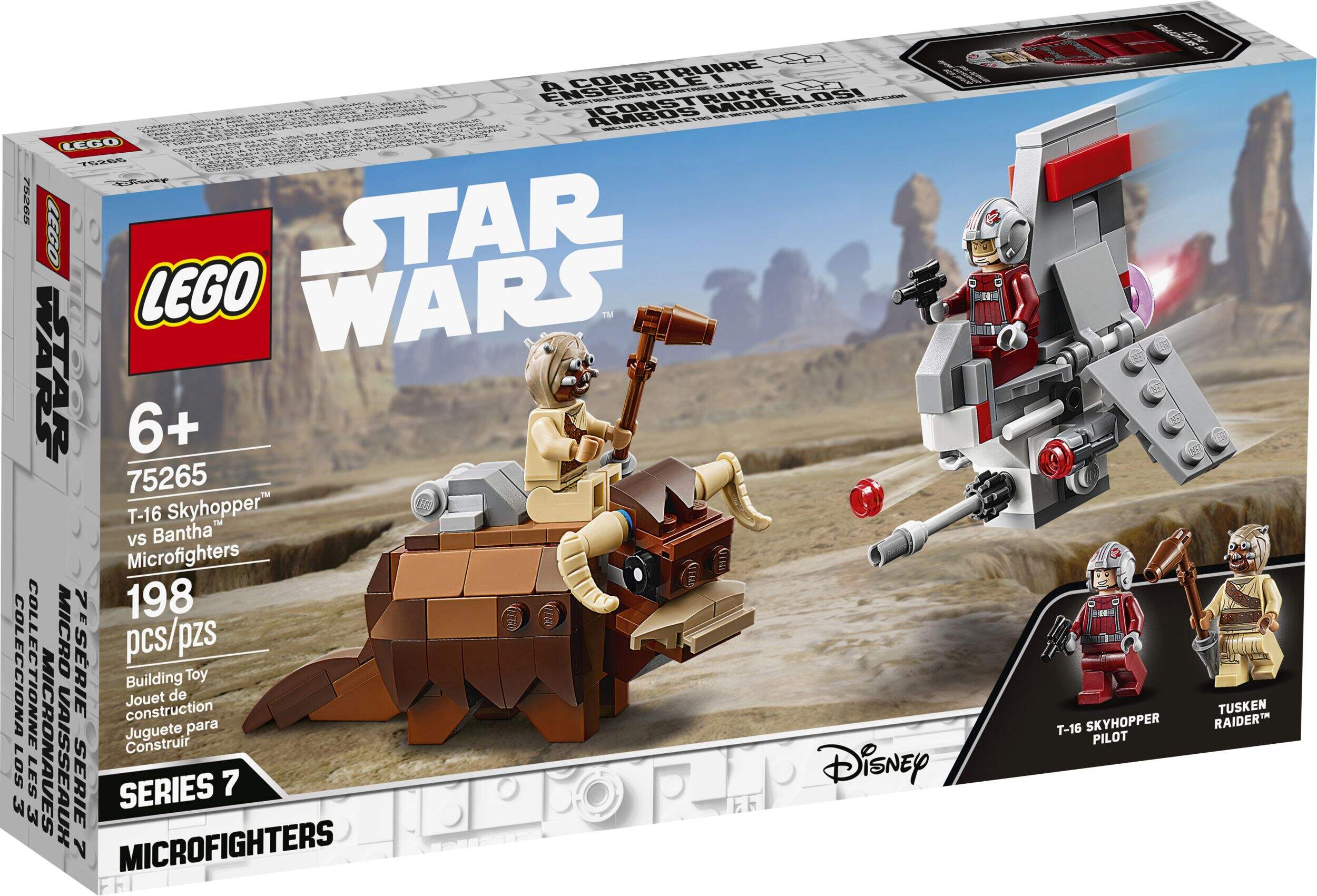 LEGO® Star Wars T-16 Skyhopper vs Bantha Microfighters - 75265 Front_Angled_Left