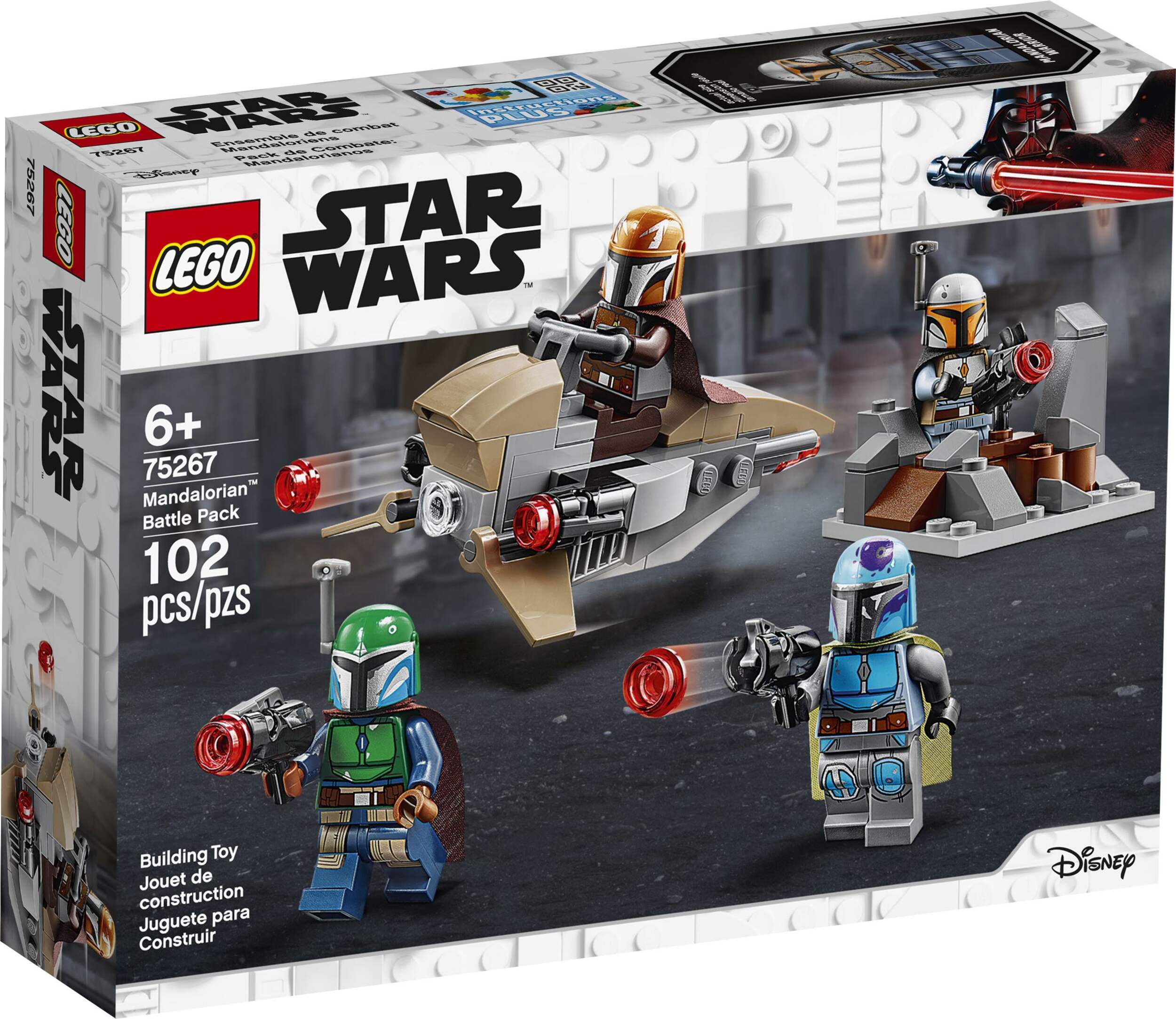 LEGO® Disney Star Wars™ Mandalorian Battle Pack, 75267 Building Toy Kit For Kids, Ages 6+ Front_Angled_Left