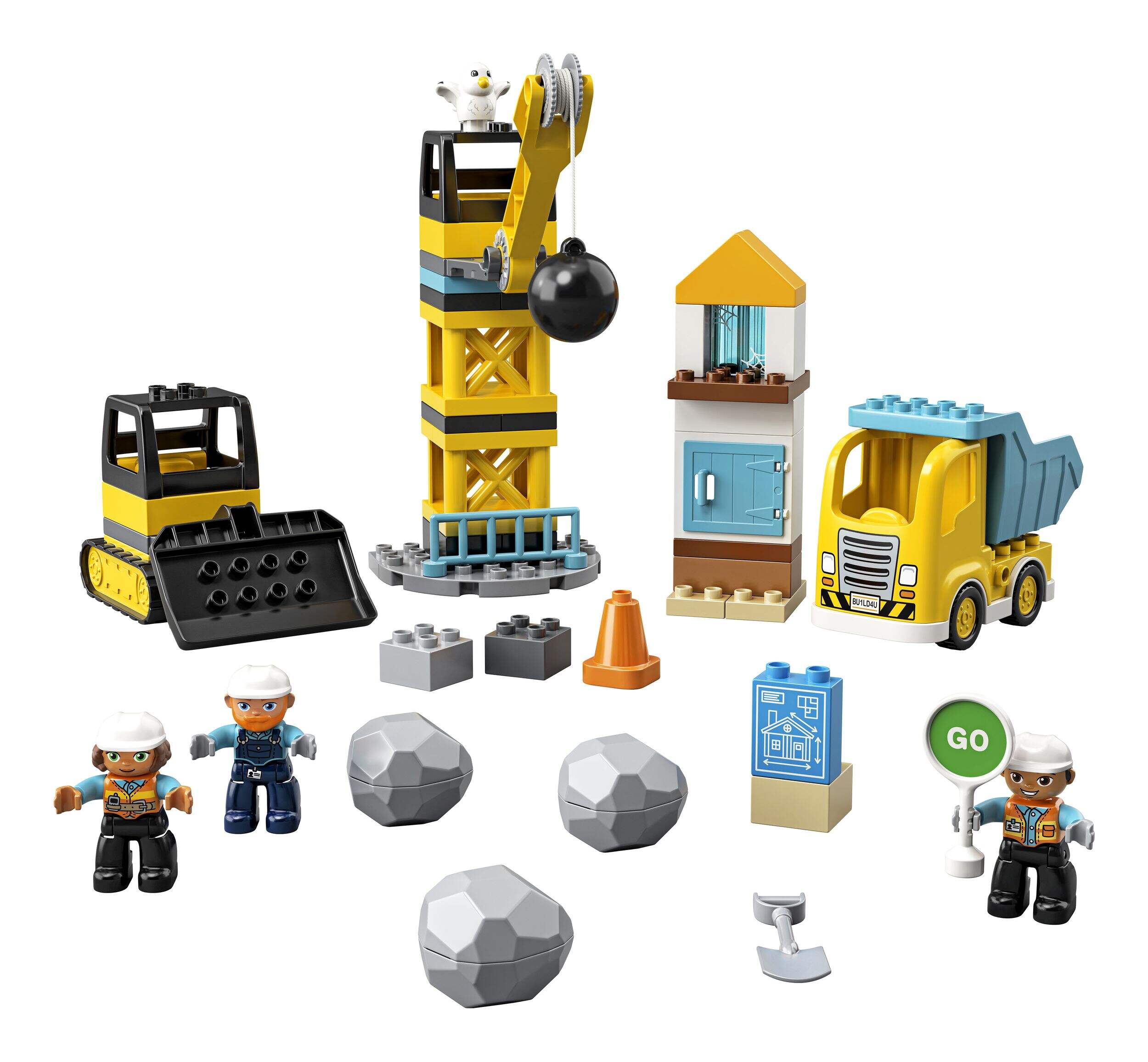 LEGO® DUPLO® Wrecking Ball Demolition 10932 Preschool Building Toy Kit ...