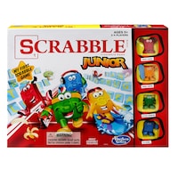 Hasbro Games Scrabble Junior 2-4 Player Board Game, English/French, Ages 5+