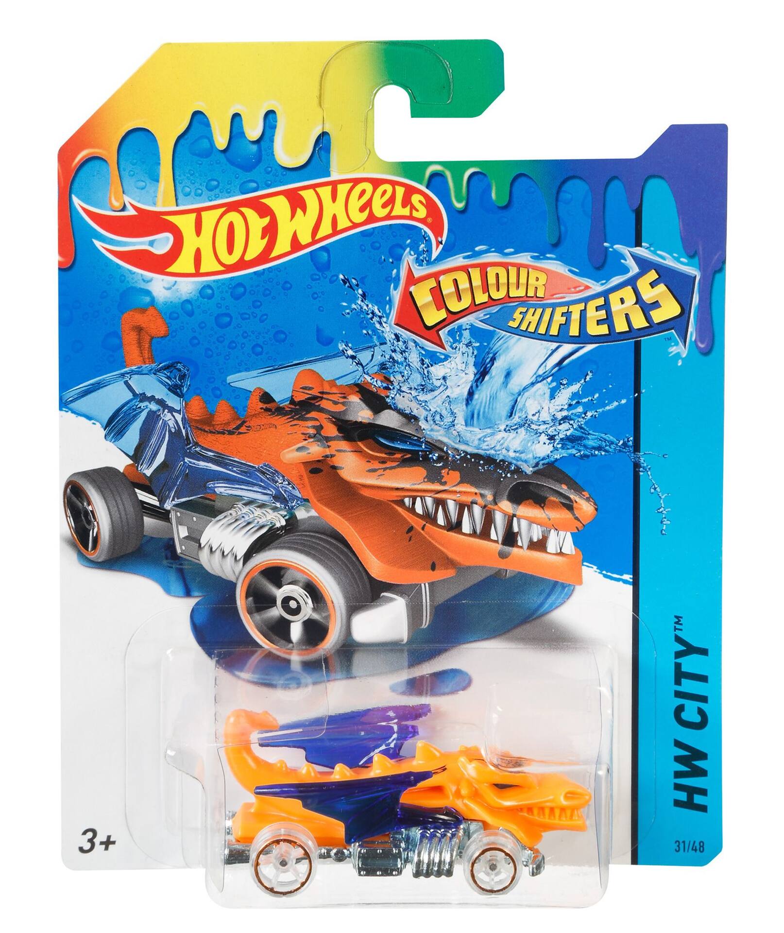 Voiture de course Hot Wheels Colour Crashers, son et lumière par