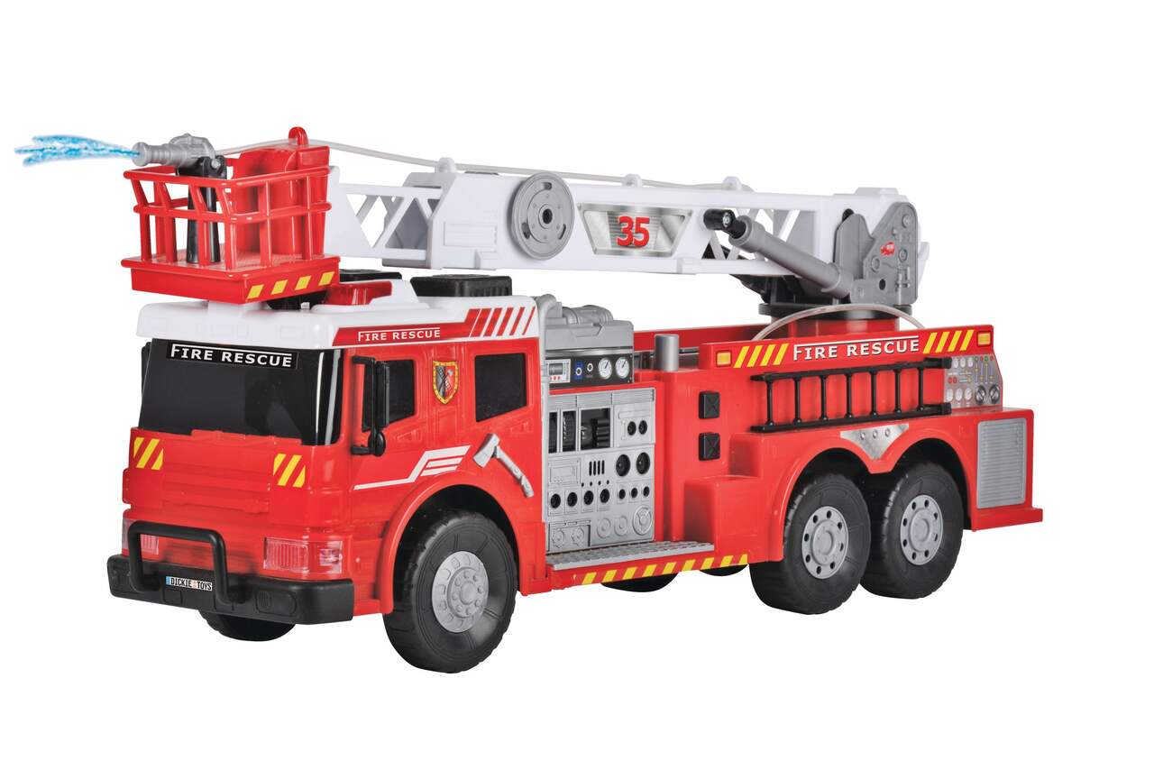 Jouet son et léger pour camion de pompiers pour enfants avec échelle  extensible Grande friction