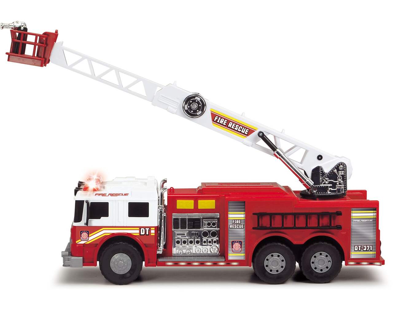 Jouet son et léger pour camion de pompiers pour enfants avec échelle  extensible Grande friction