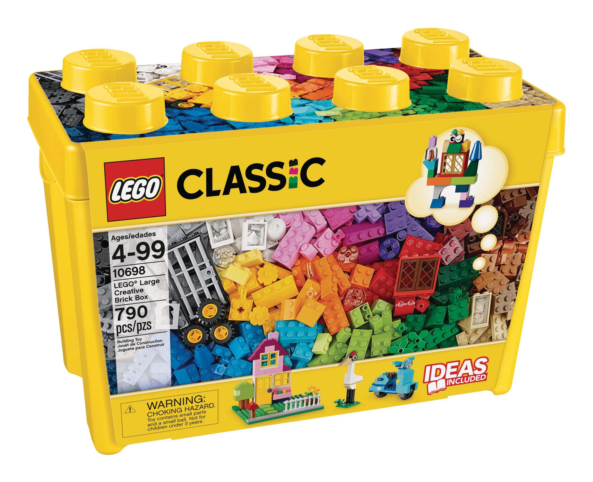 LEGO® Large Classic Creative Brick Box Building Toy Kit - 790-pcs, Ages 4+ Front_Angled_Left