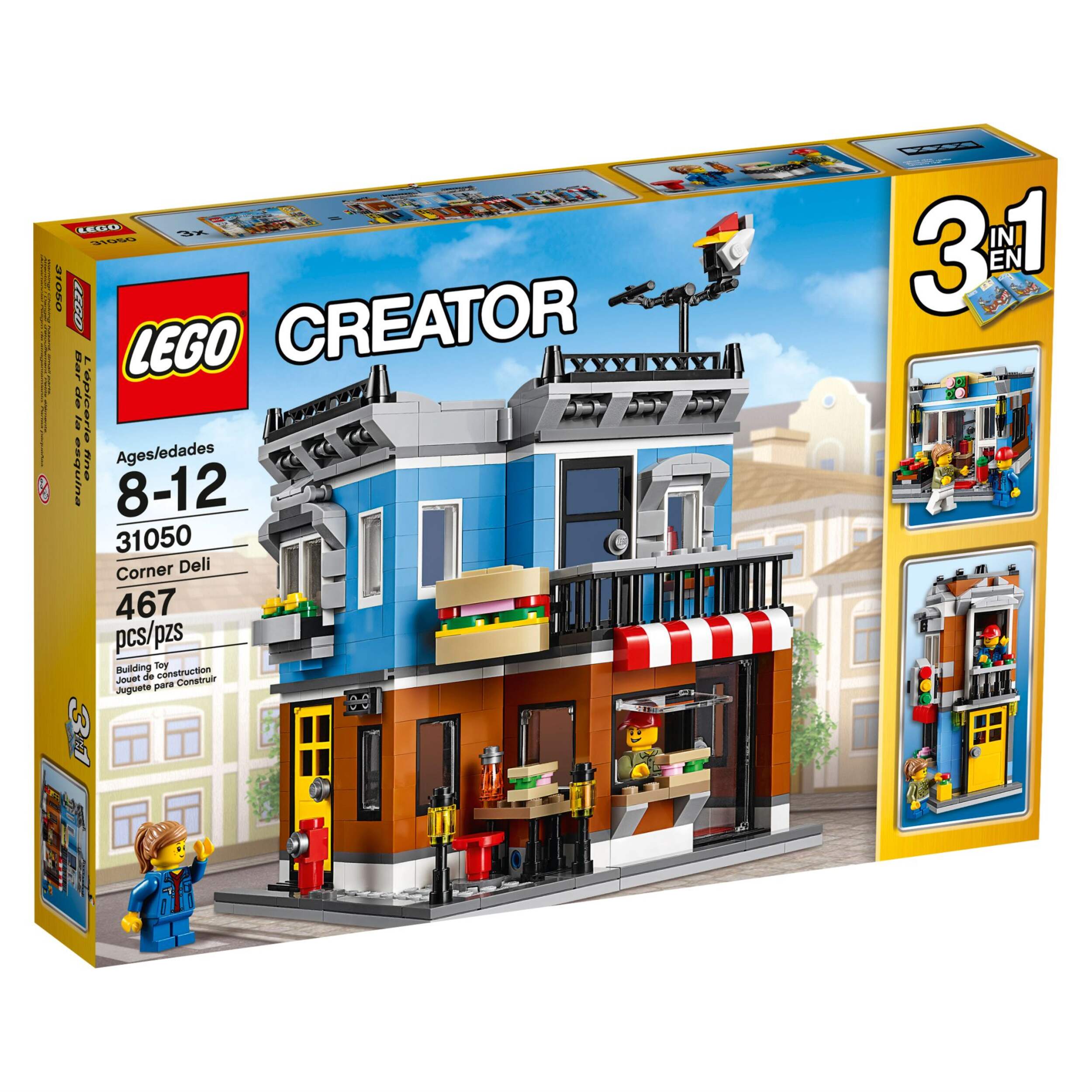 LEGO® Creator Corner Deli, 467-pc Front_Angled_Right